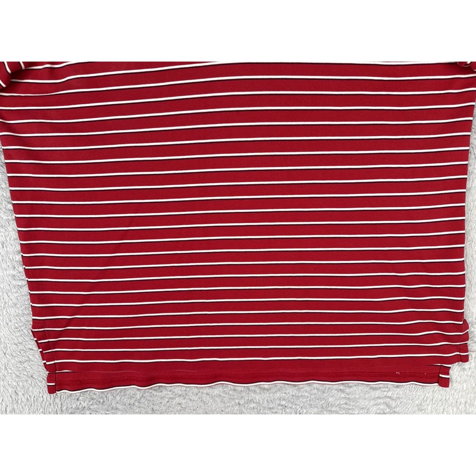 Polo Ralph Lauren VINTAGE Polo Ralph Lauren Polo Shirt Mens XL Red Striped Cotton Logo Casual Size US XL / EU 56 / 4 - 5 Thumbnail