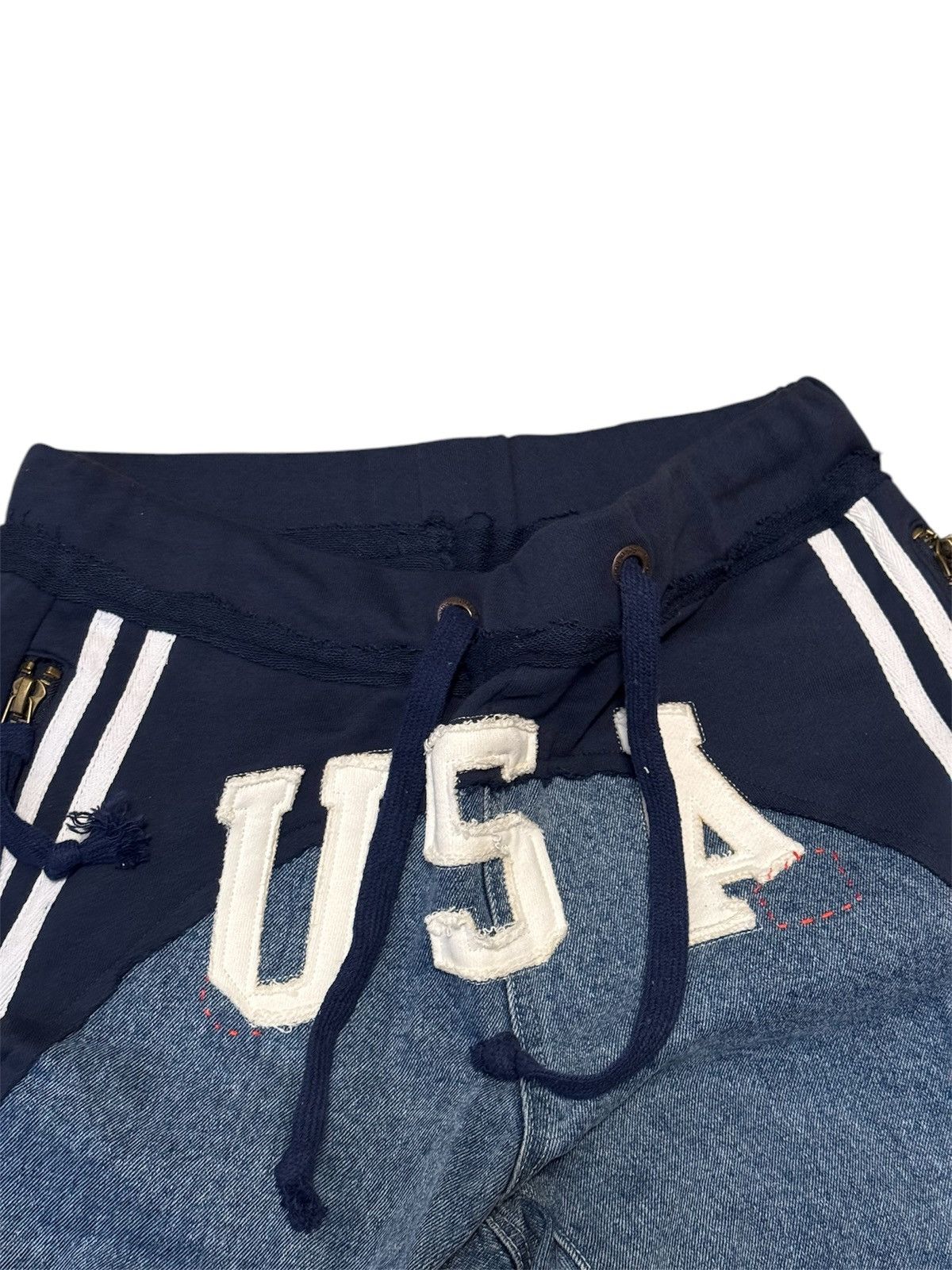 Other 🔥Brand New🔥Greg Lauren Inspired Split 50/50 Shorts Size US 30 / EU 46 - 7 Thumbnail