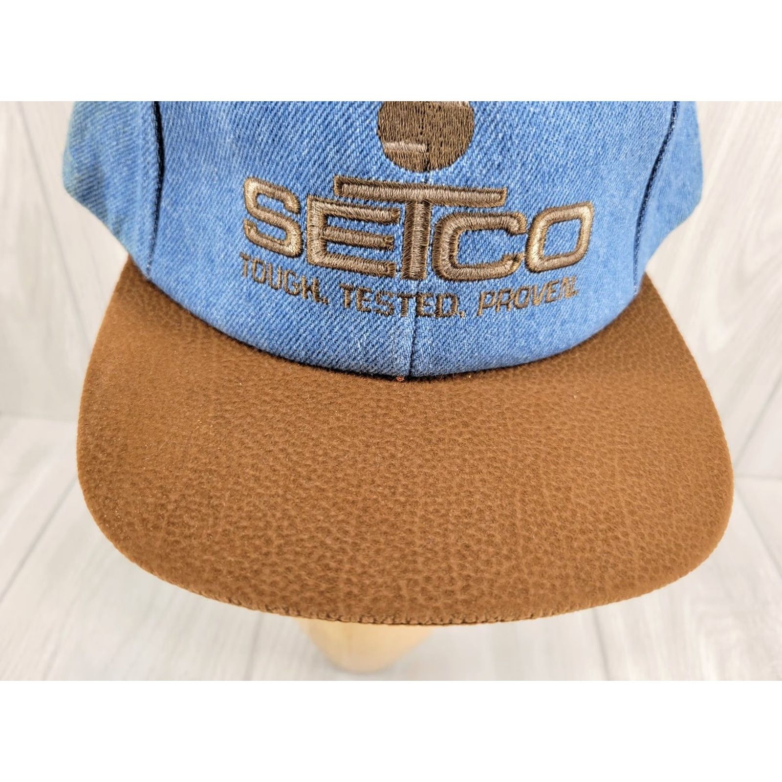 Vintage VINTAGE SETCO Solid Tire Cap Snap Back Trucker Hat K Products Size ONE SIZE - 2 Thumbnail