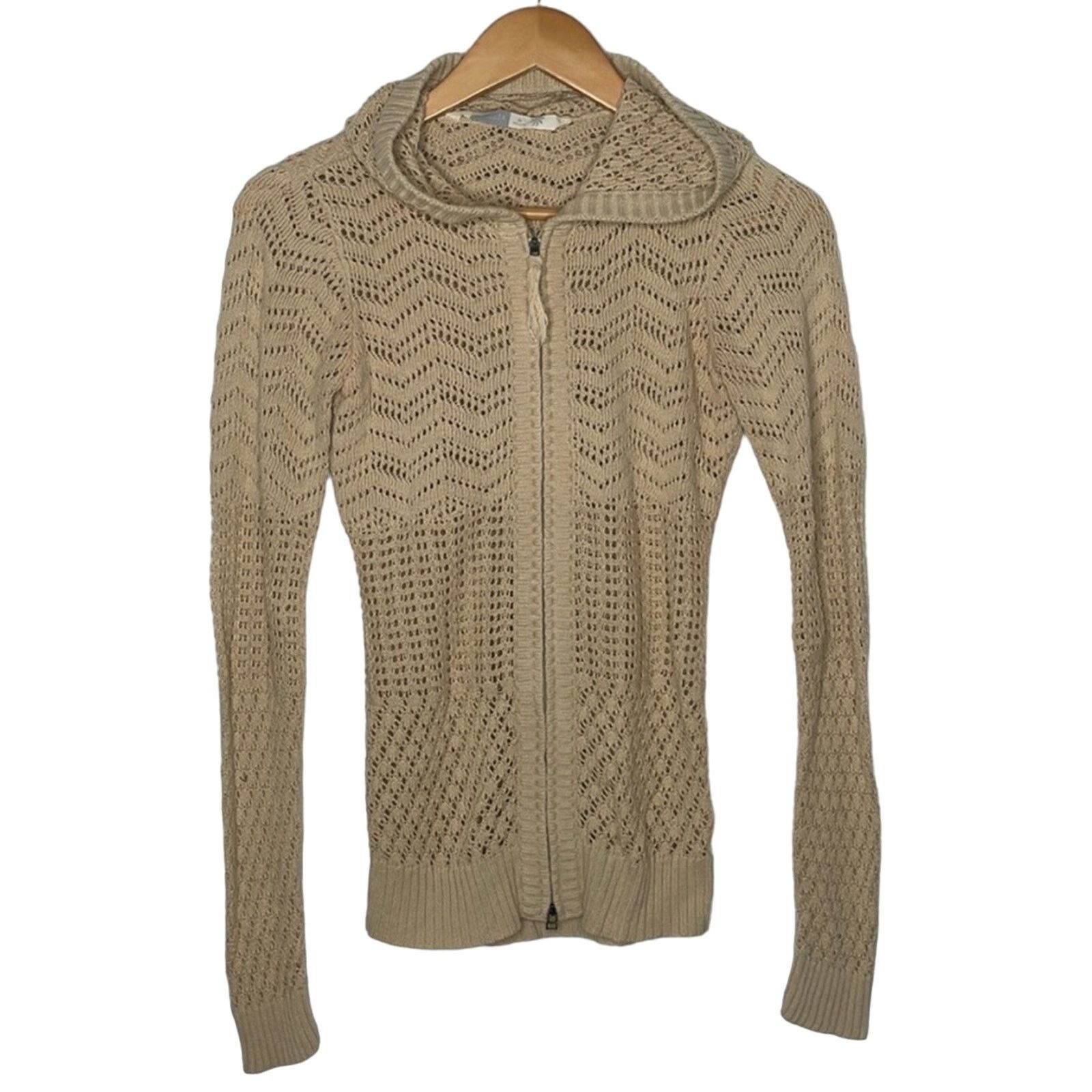Athleta Athleta Knit Zip Up Hooded Sweater Size XS / US 0-2 / IT 36-38 - 1 Thumbnail