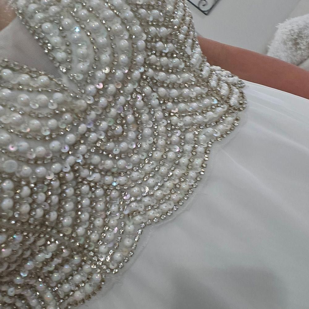 Designer Speechless gown with pearl and rhinestones bodice Size M / US 6-8 / IT 42-44 - 4 Thumbnail