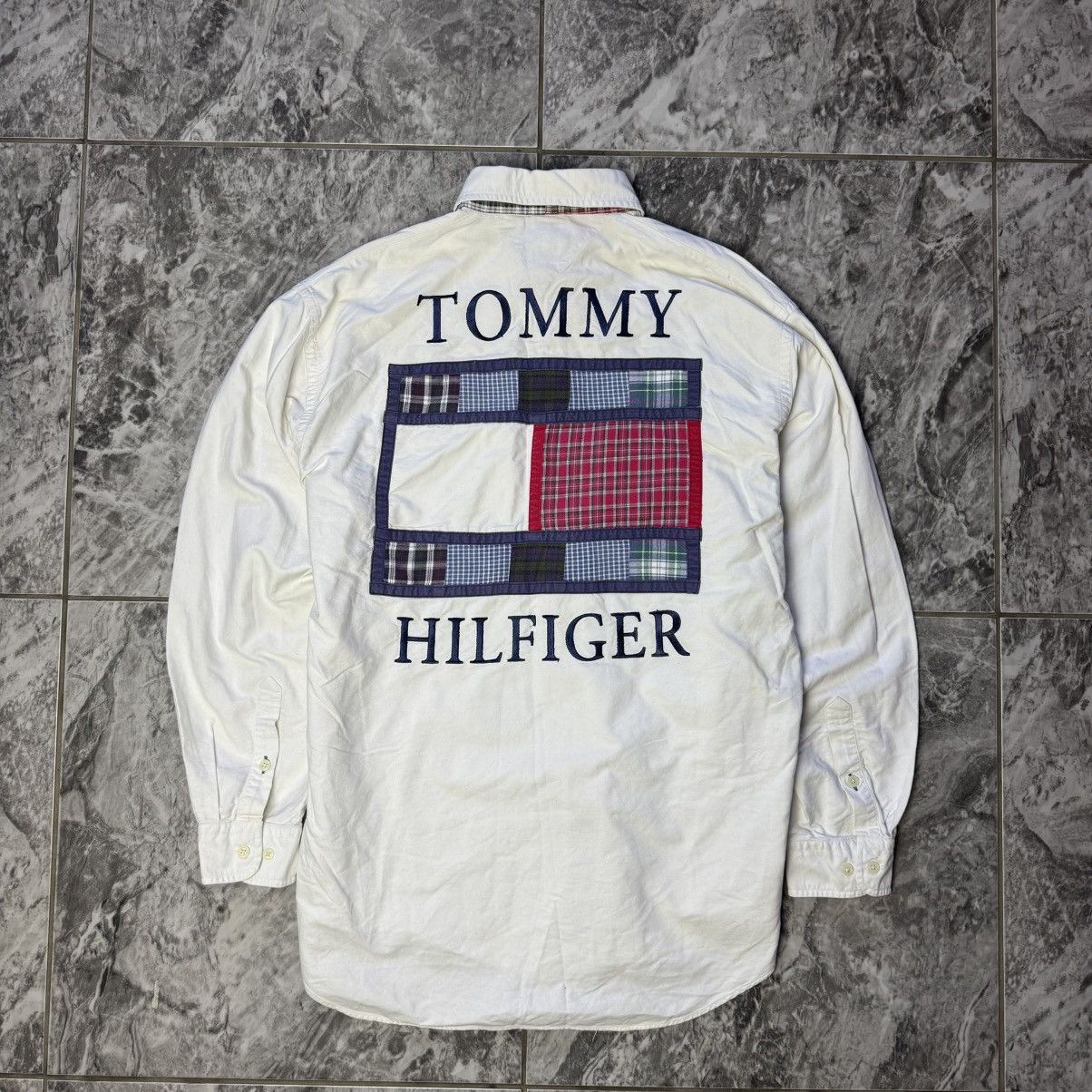 Tommy Hilfiger × Vintage Tommy Hilfiger Shirt vintage Size US M / EU 48-50 / 2 - 1 Thumbnail