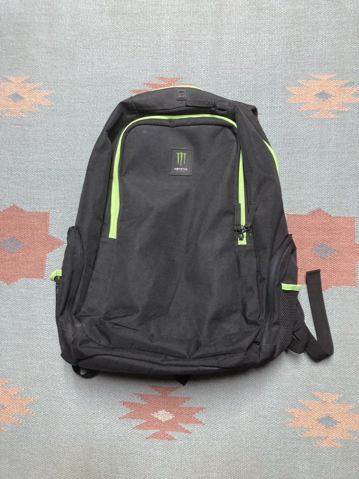 Vintage Monster energy backpack book laptop bag college school Size ONE SIZE - 1 Thumbnail