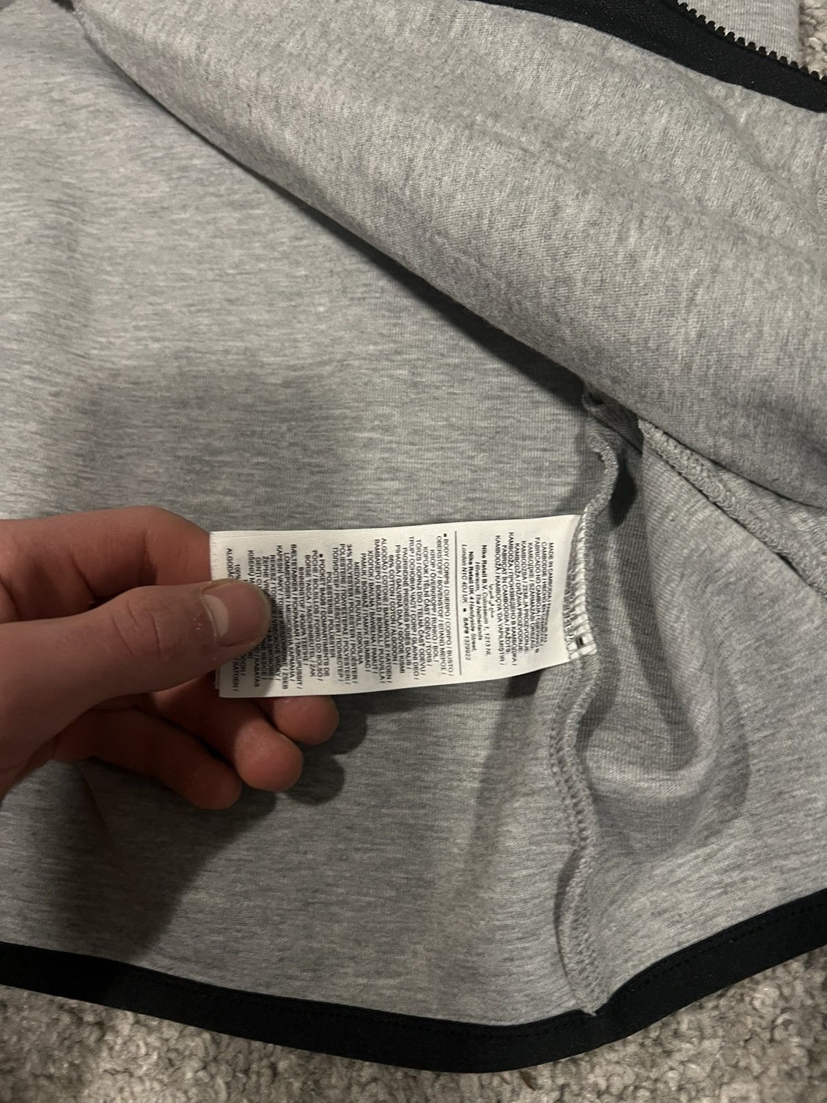 Nike Nike Tech Fleece gray hoodie zip Size US L / EU 52-54 / 3 - 10 Thumbnail