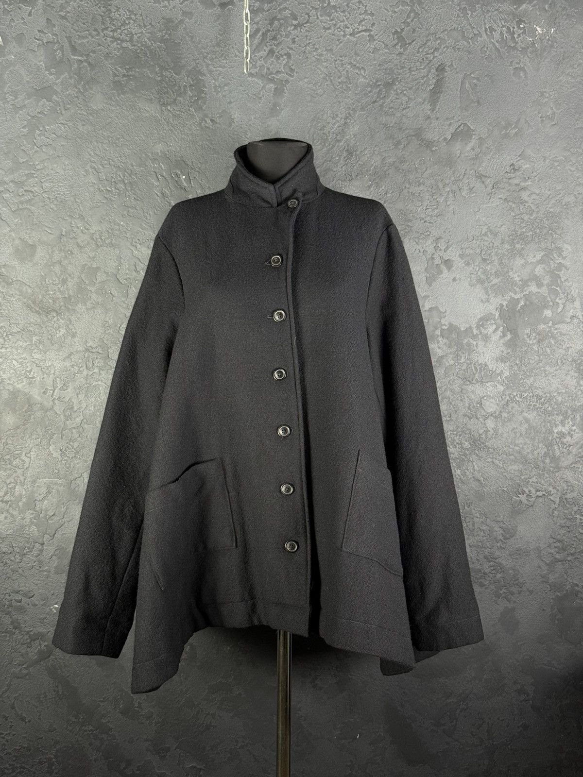 Rundholz RUNDHOLZ Avant-Garde Black Wool Jacket Oversized Size M / US 6-8 / IT 42-44 - 6 Thumbnail