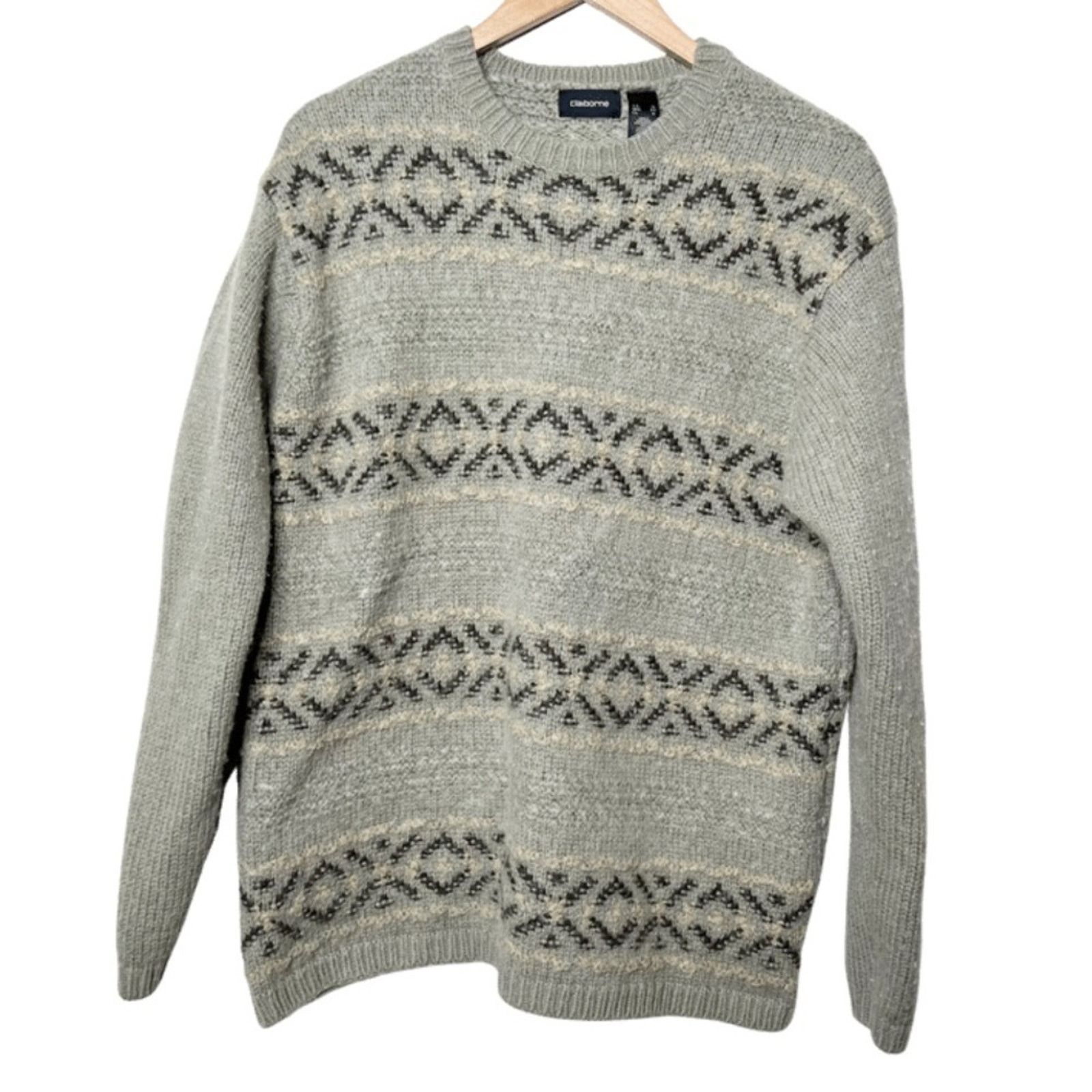 Liz Claiborne Liz Claiborne Vintage Wool Blend Aztec Knit Sweater Size XL / US 12-14 / IT 48-50 - 8 Thumbnail