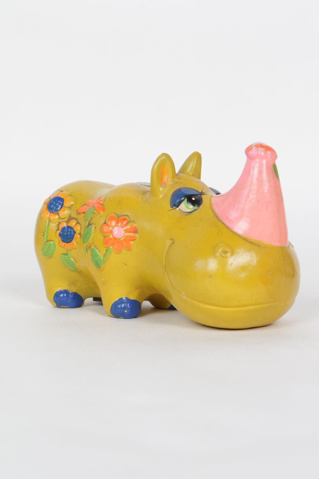 Other 1969' Holiday Fair Rhinoceros Coin Bank Size ONE SIZE - 1 Thumbnail