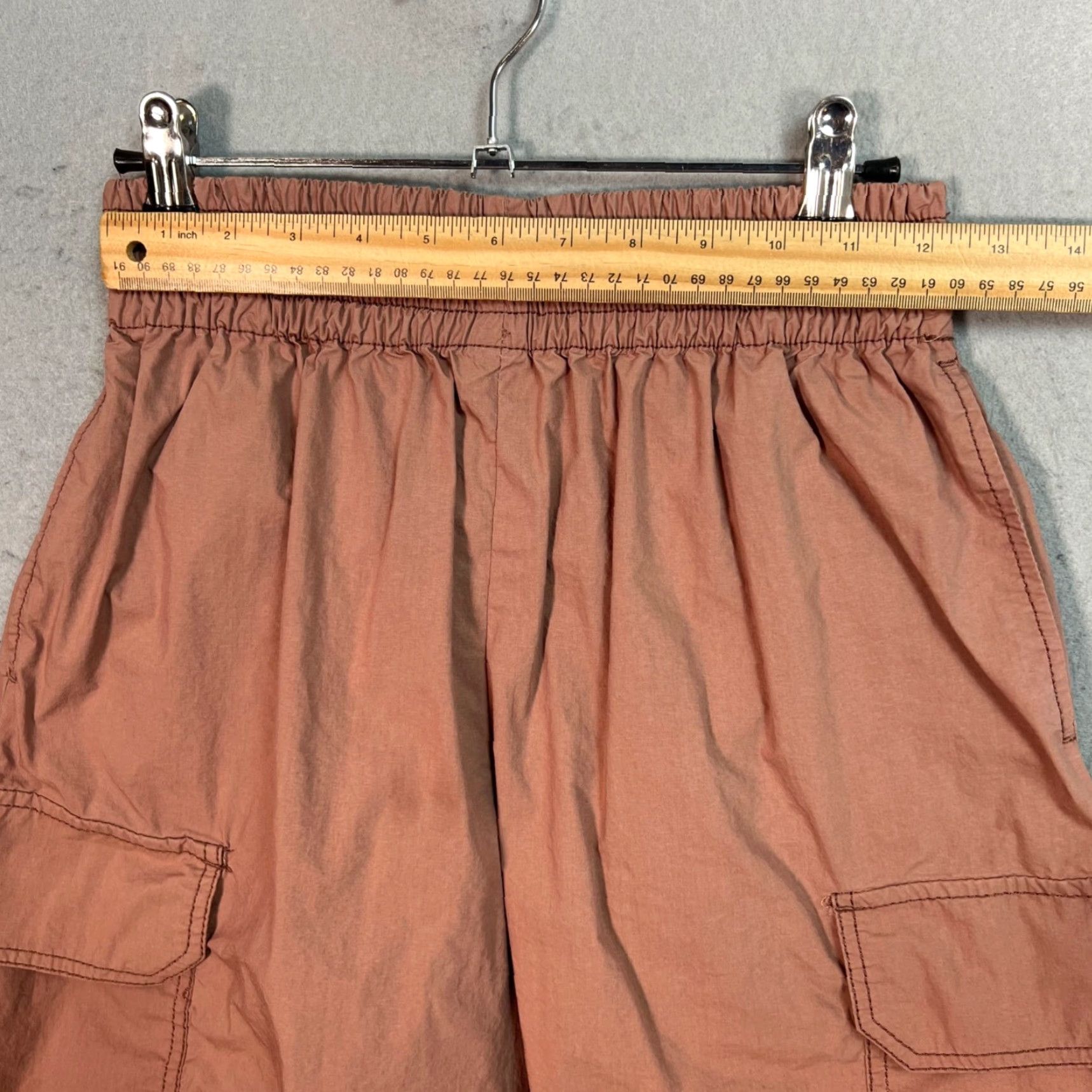 Zara VINTAGE Zara Cargo Shorts Womens XS Pink Cotton Blend Oversized Size 26" / US 2 / IT 38 - 5 Thumbnail