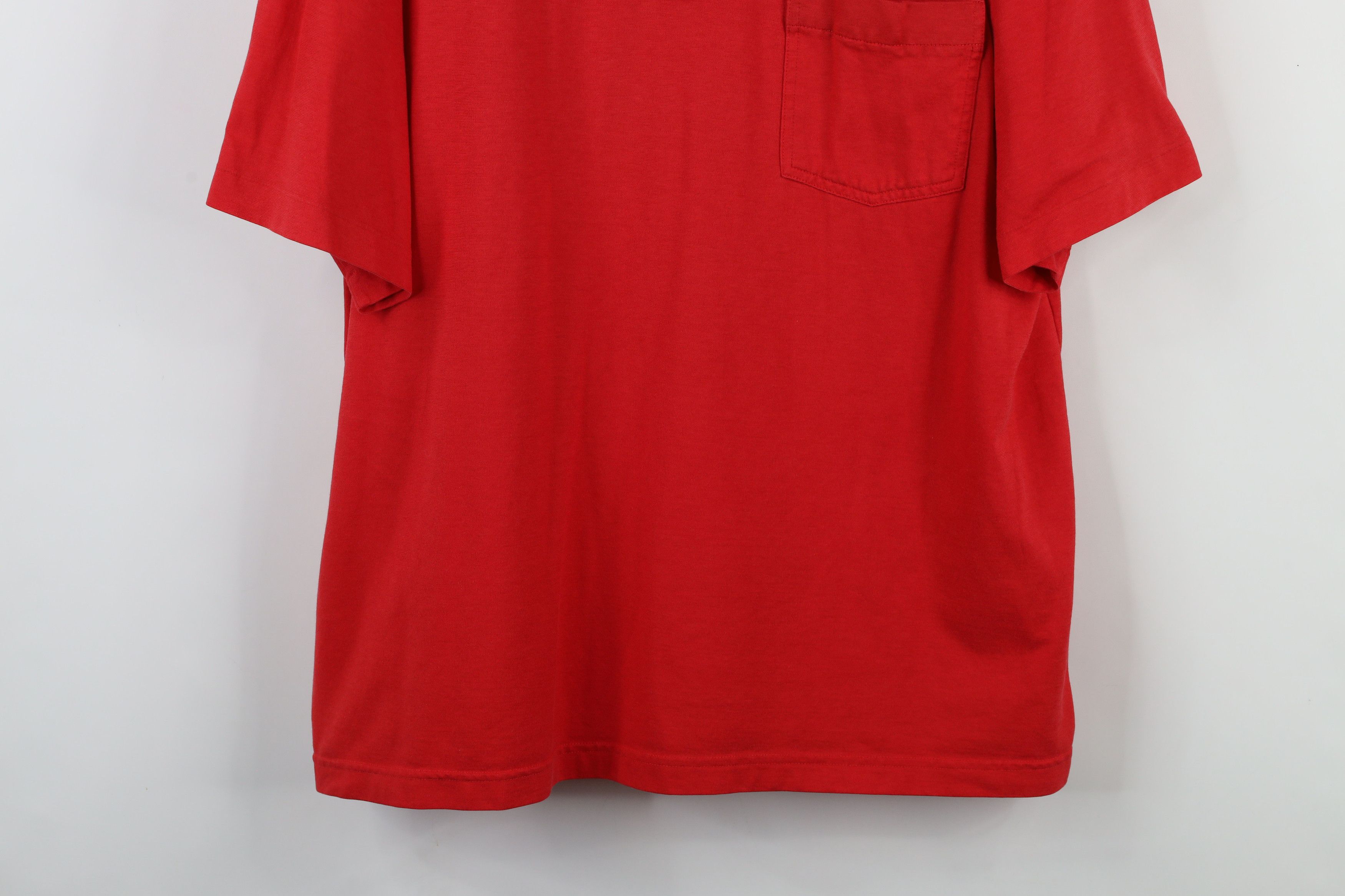 Vintage Vintage 90s Streetwear Blank Knit Collared Polo Shirt Red Size US XL / EU 56 / 4 - 3 Thumbnail