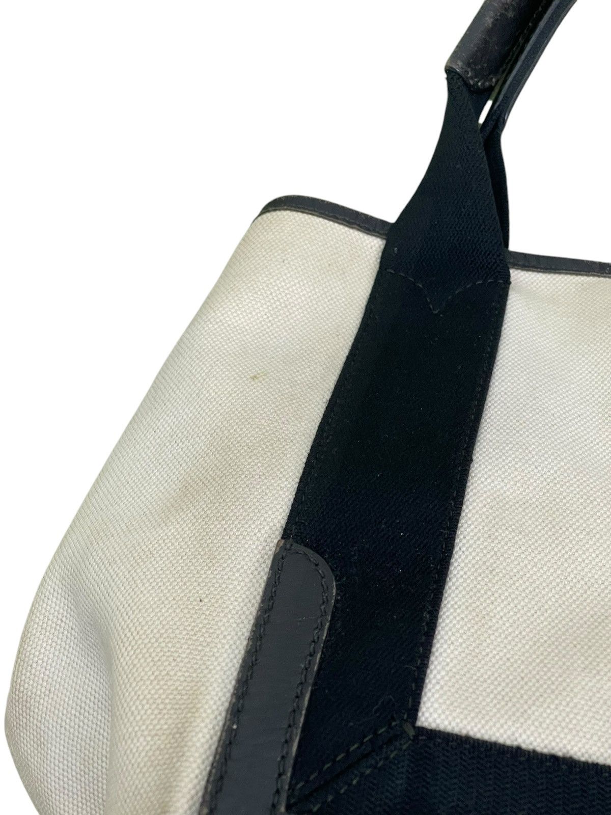 Balenciaga Balenciaga Paris Cotton Canvas Leather Tote Bag 9🟩 Size ONE SIZE - 19 Thumbnail