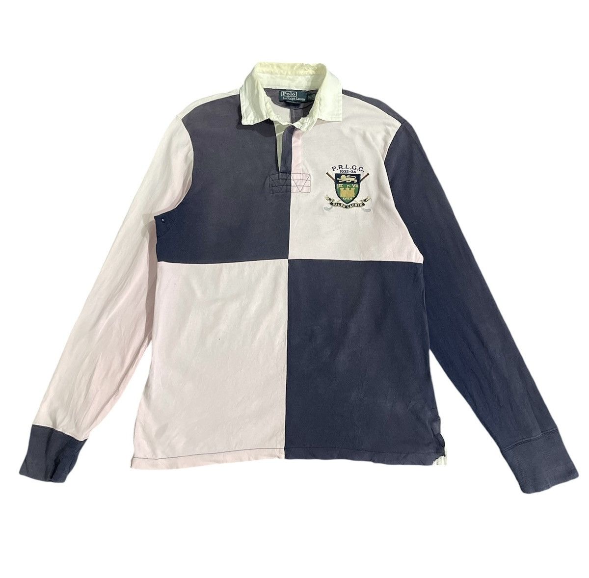 Polo Ralph Lauren Y2k Vintage Faded Polo Ralph Lauren Style Rugby Polo Tee Size US M / EU 48-50 / 2 - 2 Thumbnail
