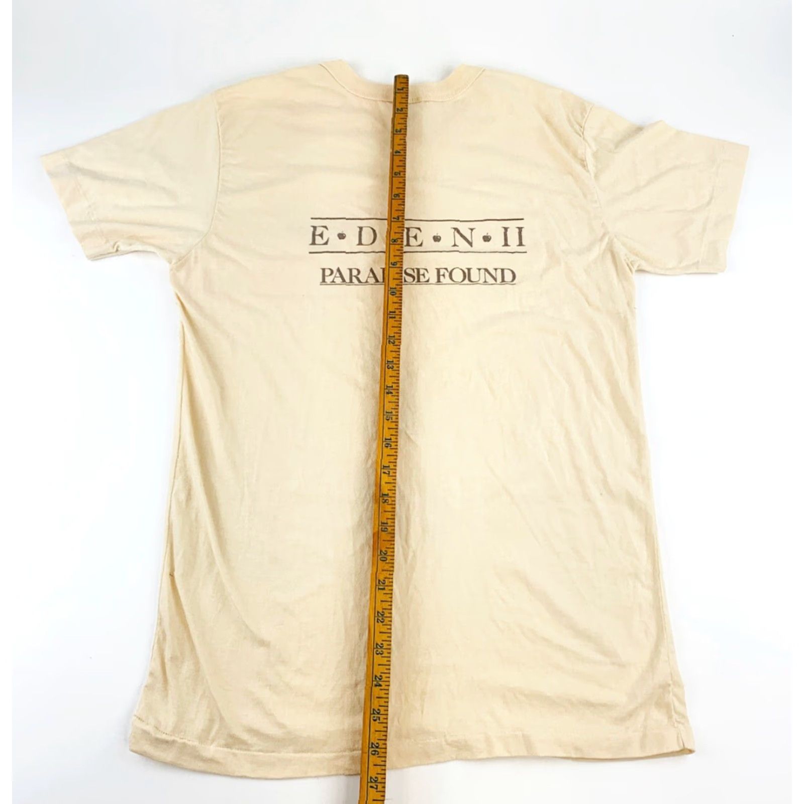 Vintage VINTAGE Jamaica T Shirt Mens Large Single Stitch Eden II Resort Sun Island Stitch Yellow L Mens T-Shirt Size US L / EU 52-54 / 3 - 5 Thumbnail