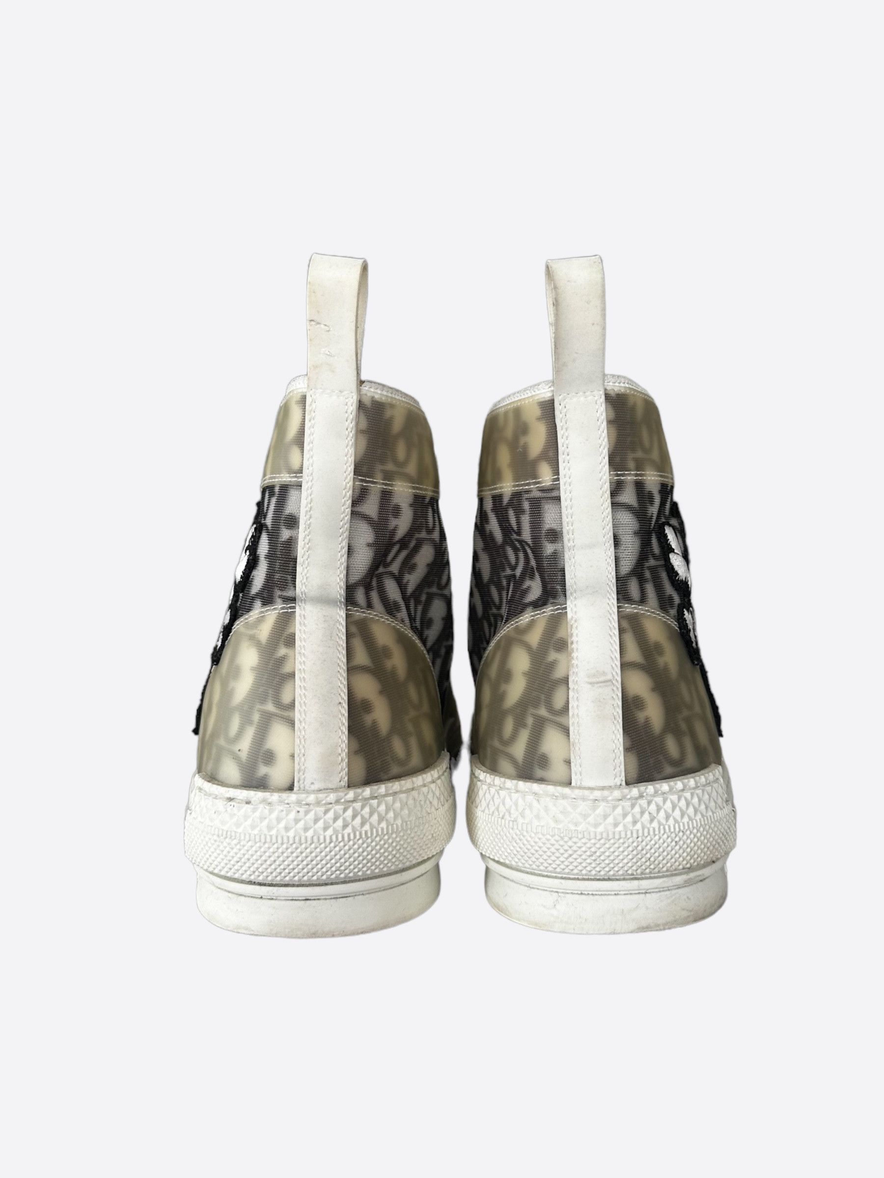 Dior Dior Stussy White & Black Bee Oblique B23 Sneakers Size US 15 / EU 48 - 4 Thumbnail