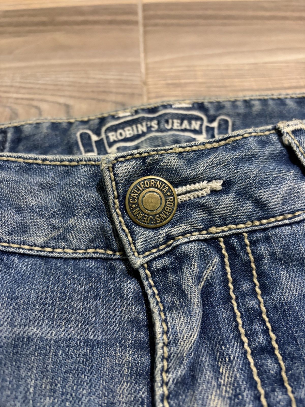 Robins Jeans ROBINS JEAN SKULL PUNK STUDDED ROCK AND ROLL JEANS SIZE 29 Size US 29 - 12 Thumbnail