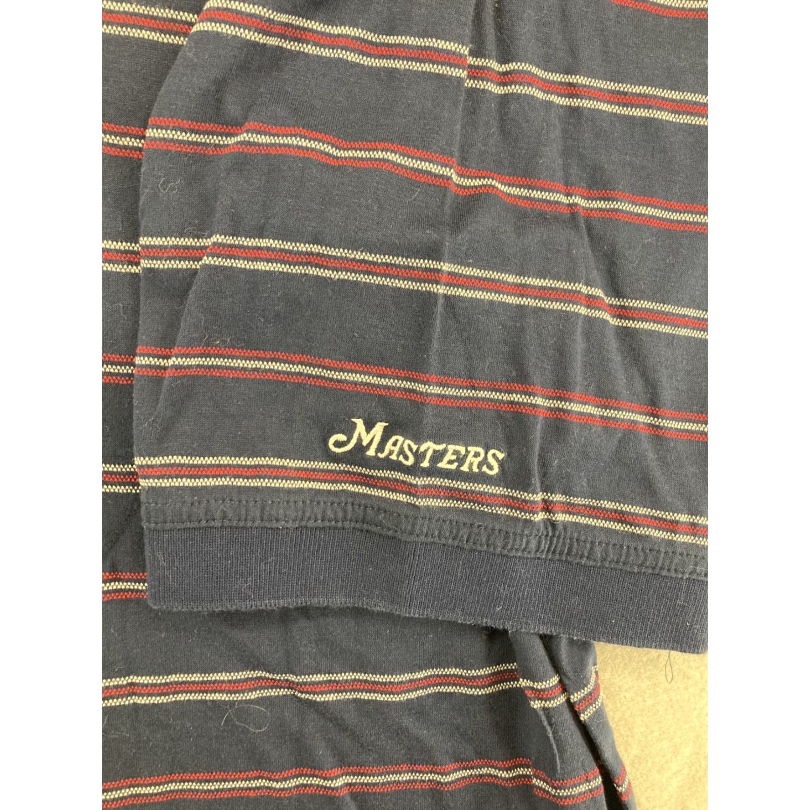 Vintage Masters Collection Men's XL Blue Striped Golf Polo Shirt, 90s Retro Classic Casual Activewear Size US XL / EU 56 / 4 - 3 Thumbnail