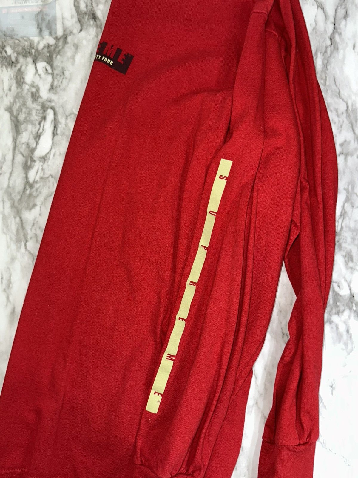 Supreme Supreme “Since 1994” Long Sleeve – Red/Cream – Size M Size US M / EU 48-50 / 2 - 2 Thumbnail