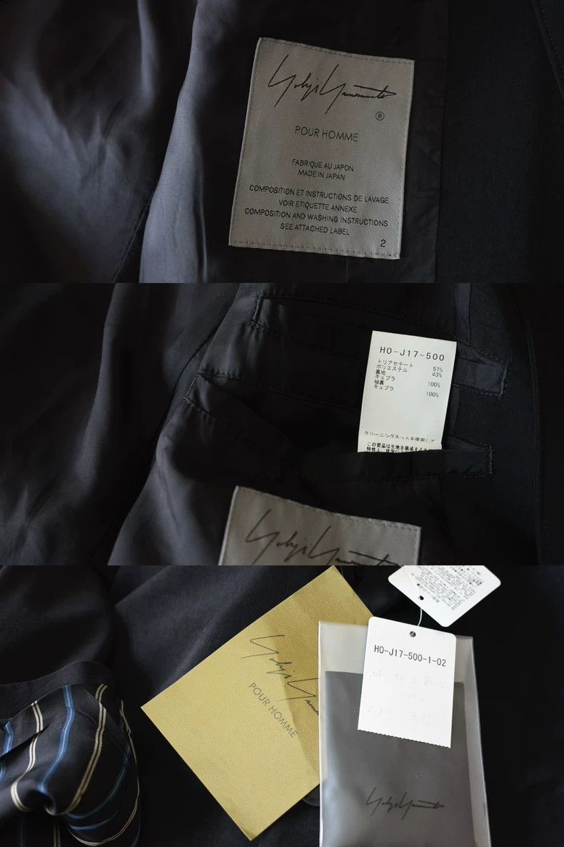 Yohji Yamamoto Yohji Yamamoto 24AW Triacetate Coat with Removable Collar c Size US M / EU 48-50 / 2 - 8 Thumbnail