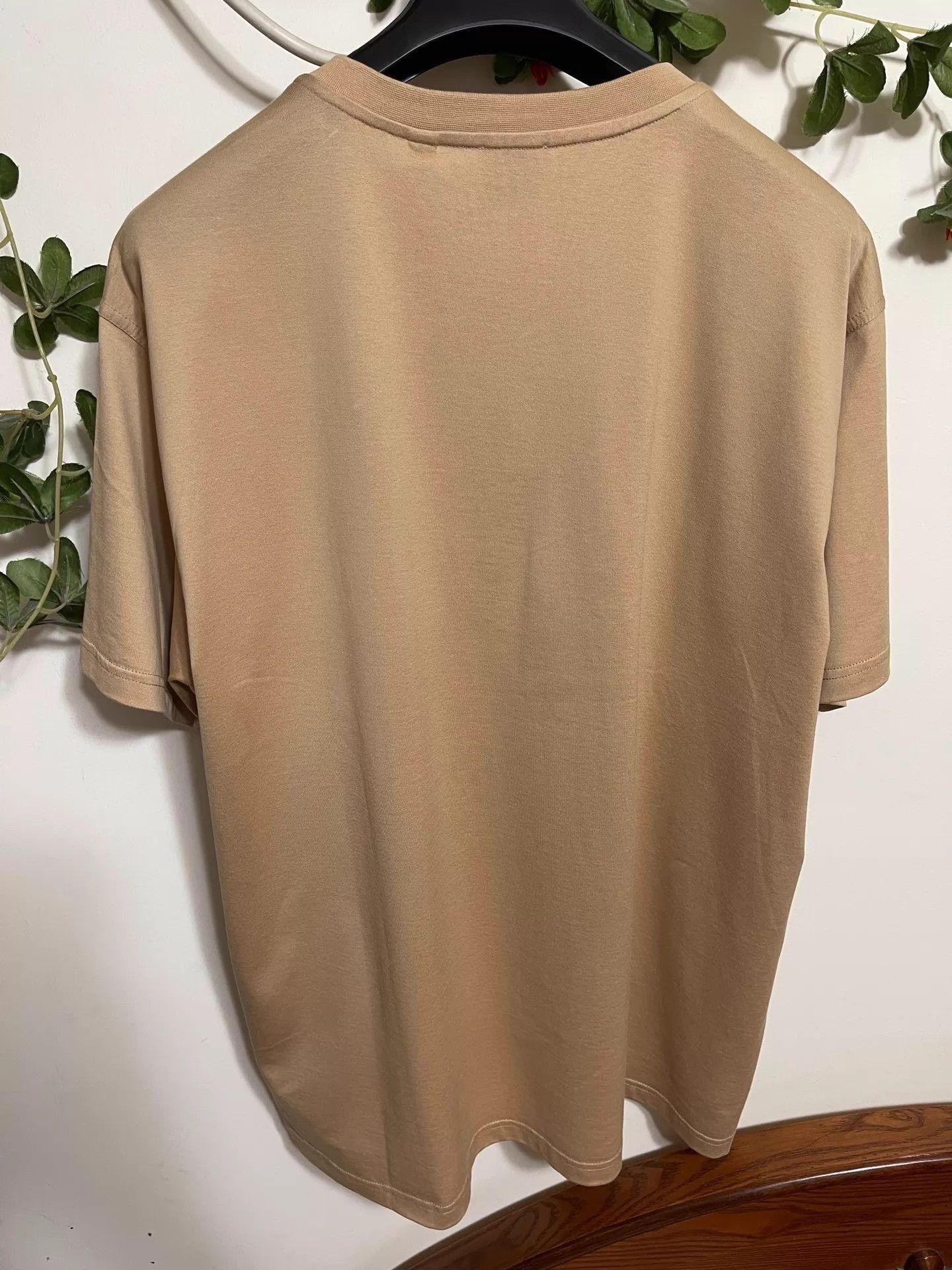 Burberry Beige Deer Print Short Sleeve T-Shirt Size US XXS / EU 40 - 2 Thumbnail