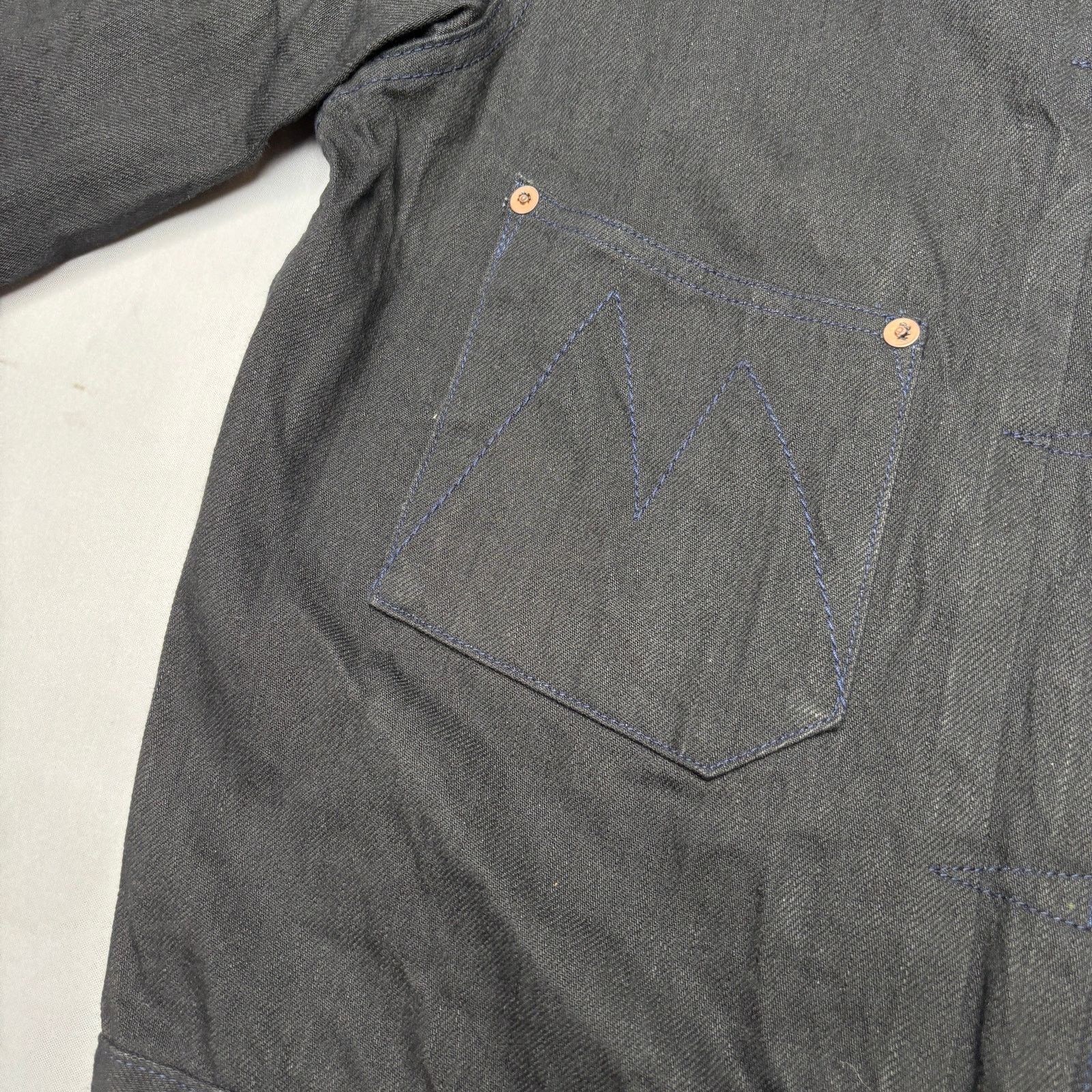 Mister Freedom × Sugar Cane Mister Freedom Sugar Cane Ranch Blouse Black Denim Jacket 44 Size US L / EU 52-54 / 3 - 13 Thumbnail
