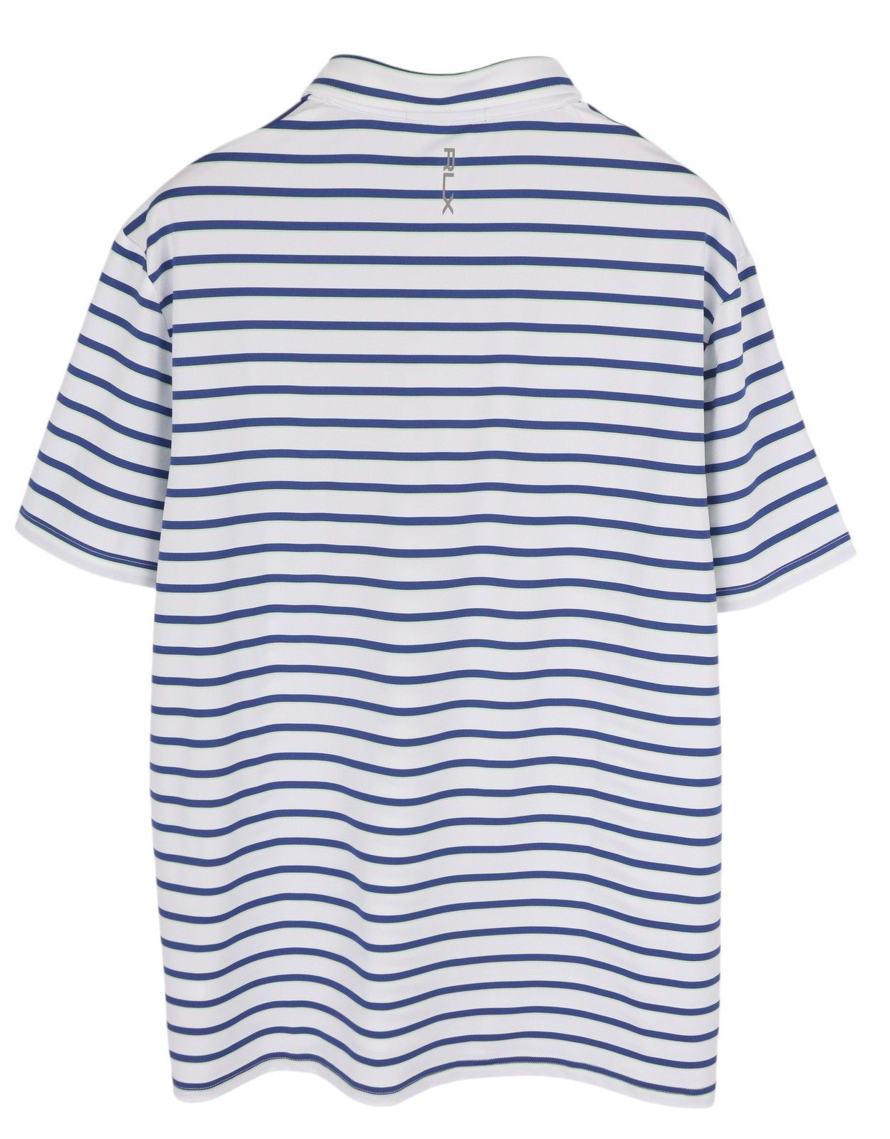RLX Ralph Lauren GOLF XL White Striped Polo Tee 84553 Size US XL / EU 56 / 4 - 2 Thumbnail