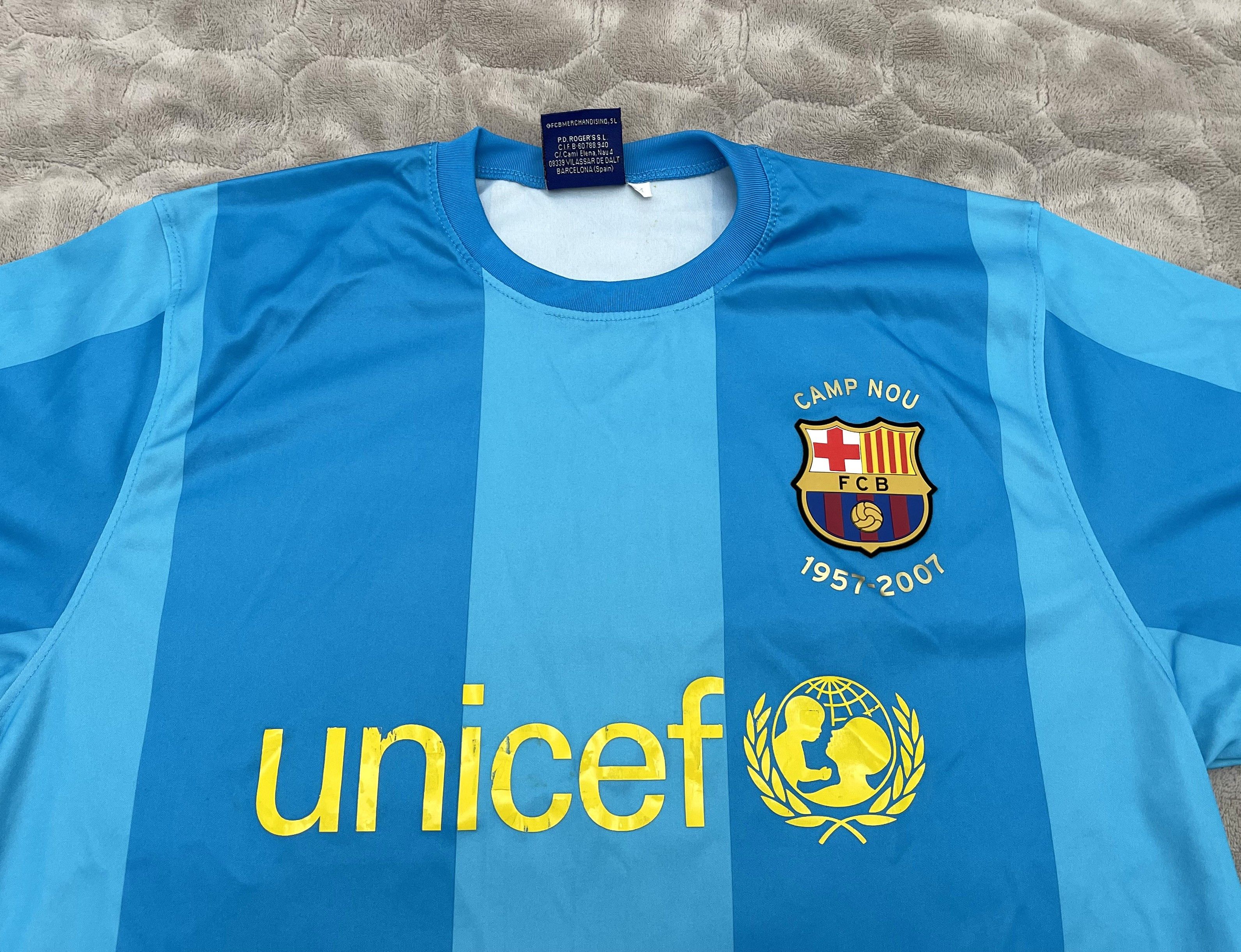 Other FCB CAMP NOU 1957 - 2007 BARCELONA Spain Size US M / EU 48-50 / 2 - 4 Thumbnail