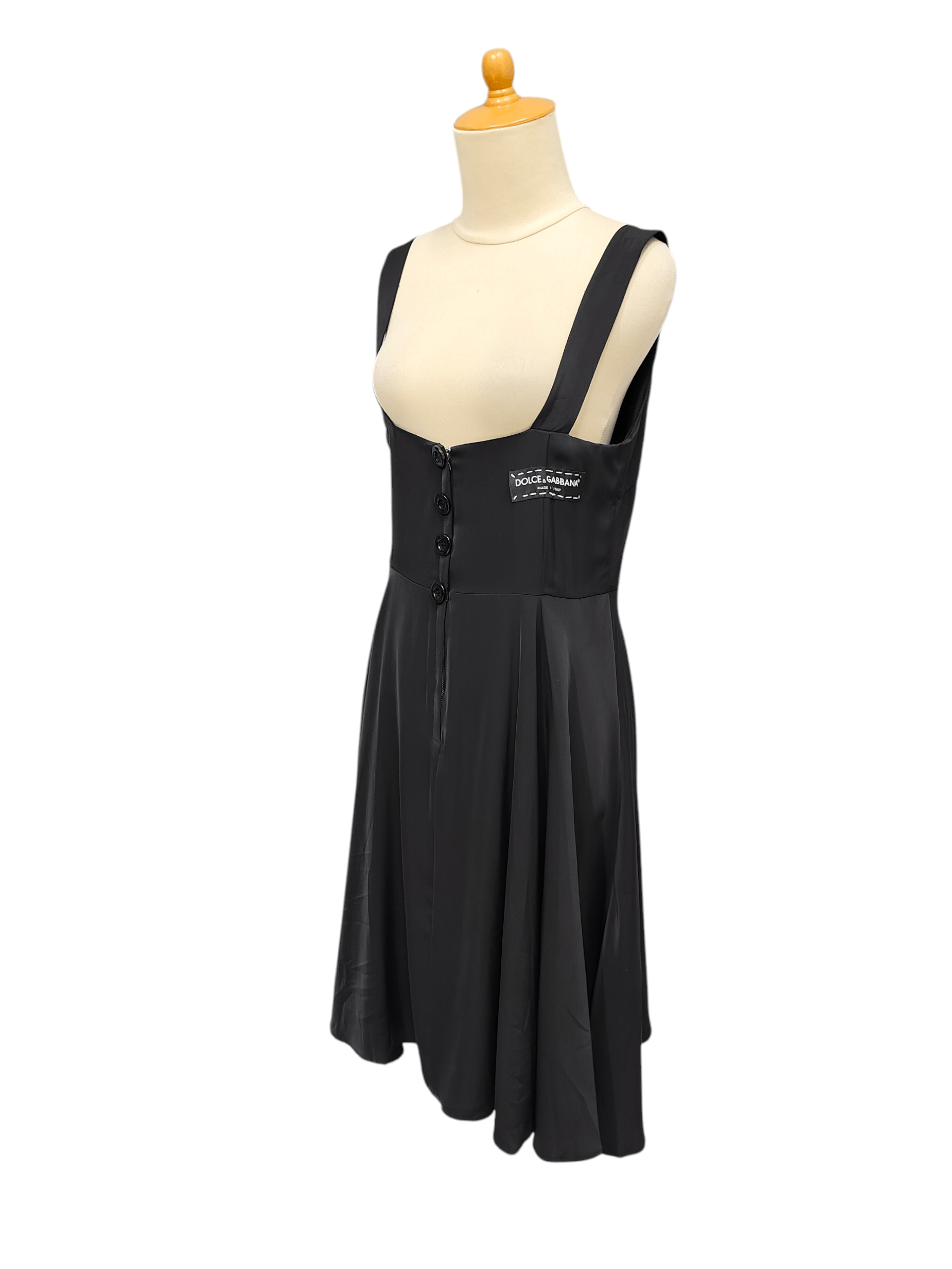 Dolce & Gabbana D&G ❤️‍🔥Archive Y2K Suspender Corset Bodice Pleated Dress Size L / US 10 / IT 46 - 3 Thumbnail