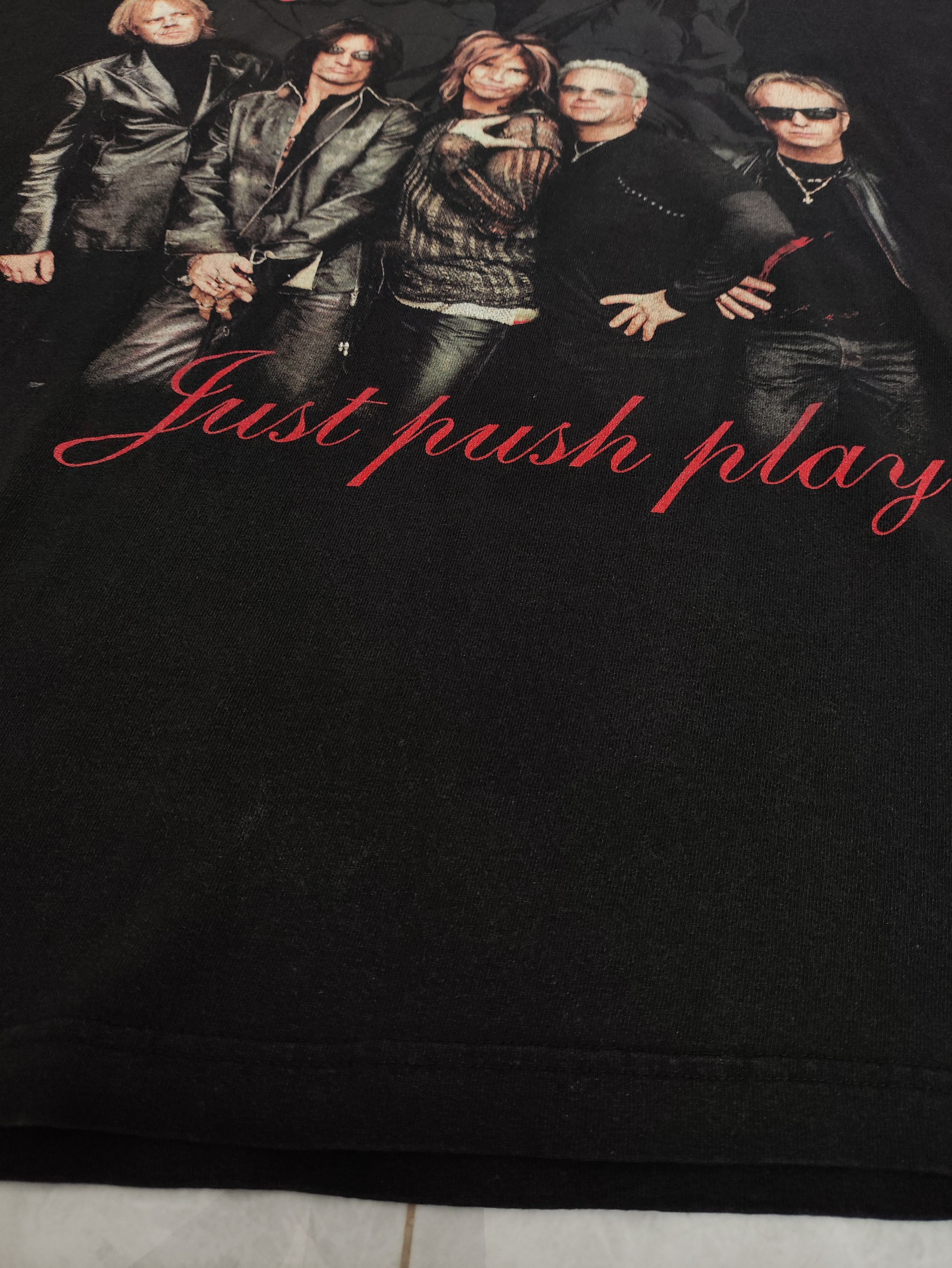 Other Vintage Aerosmith “Just Push Play” Giant Tag Black XL Size US XL / EU 56 / 4 - 4 Thumbnail