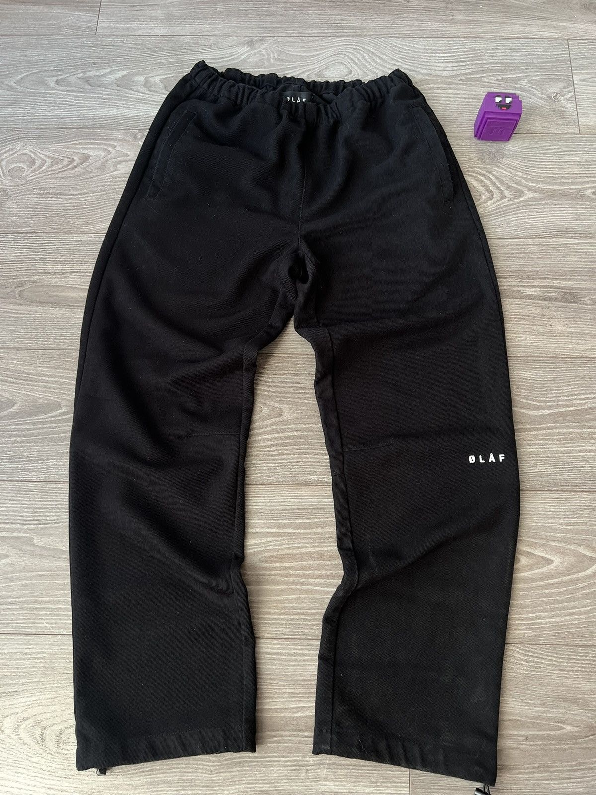 OLAF Rare Olaf Opium Avant Garde Printed Logo Regular Chino Pants Size US 32 / EU 48 - 1 Thumbnail