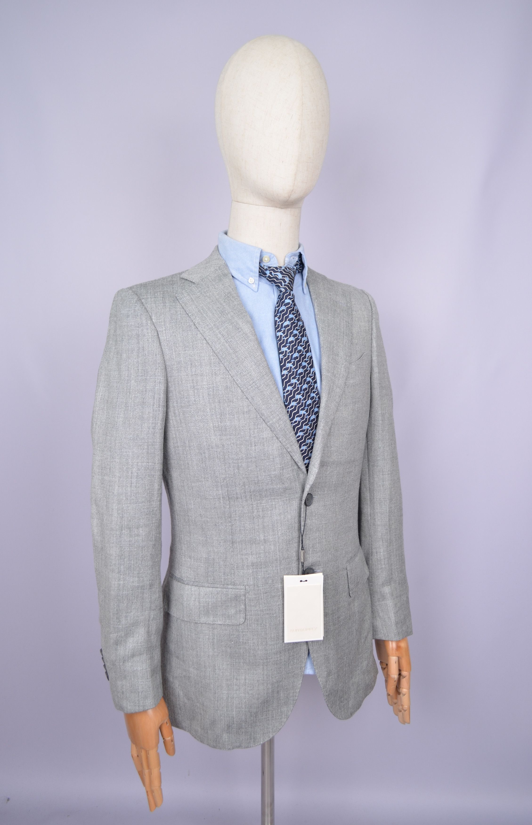 Suitsupply SUITSUPPLY Lazio Ethomas Wool Silk Linen Suit Grey US36 Size 36R - 10 Thumbnail