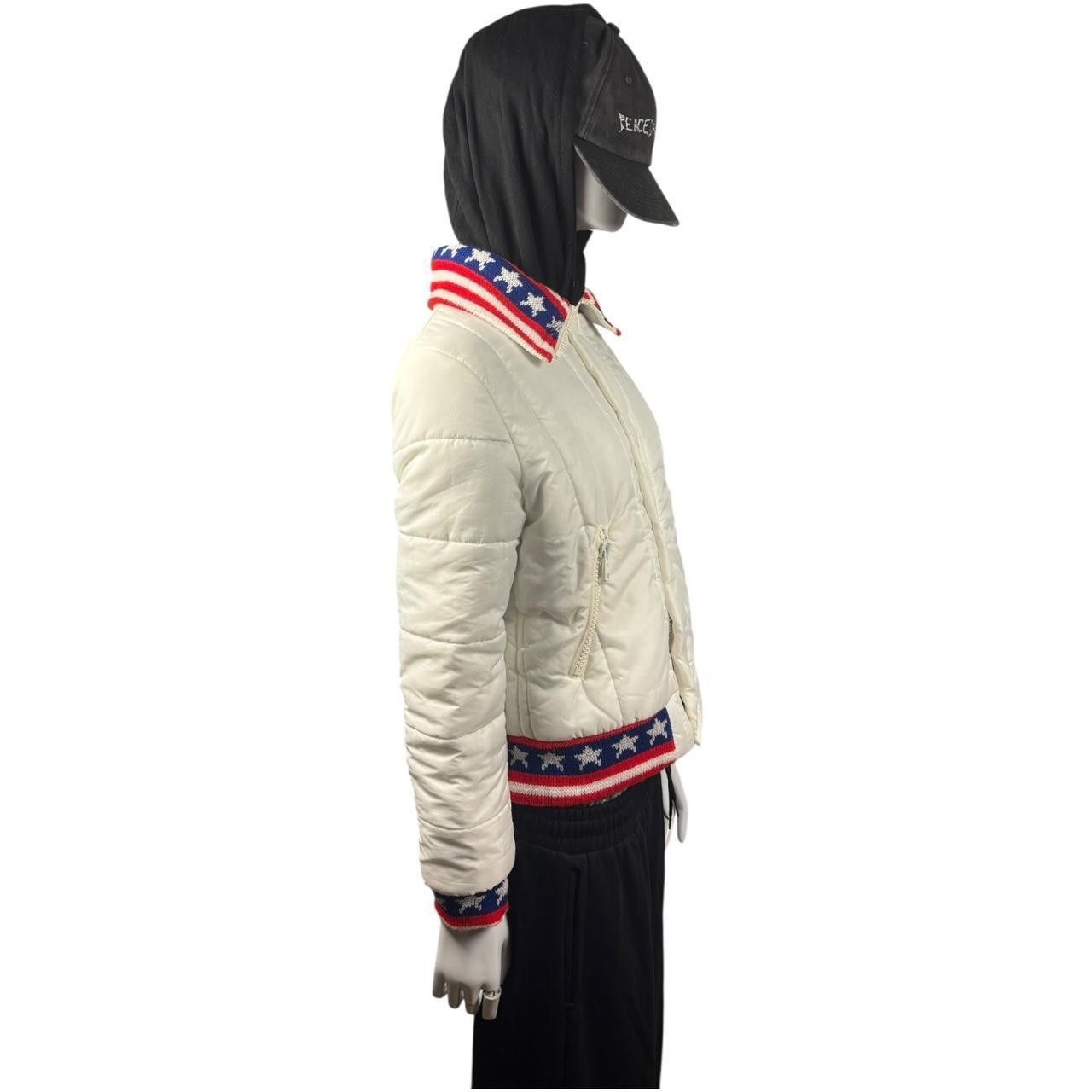 20471120 Vintage Y2K 90s American Stars and Stripes Bomber Jacket Size US M / EU 48-50 / 2 - 2 Thumbnail