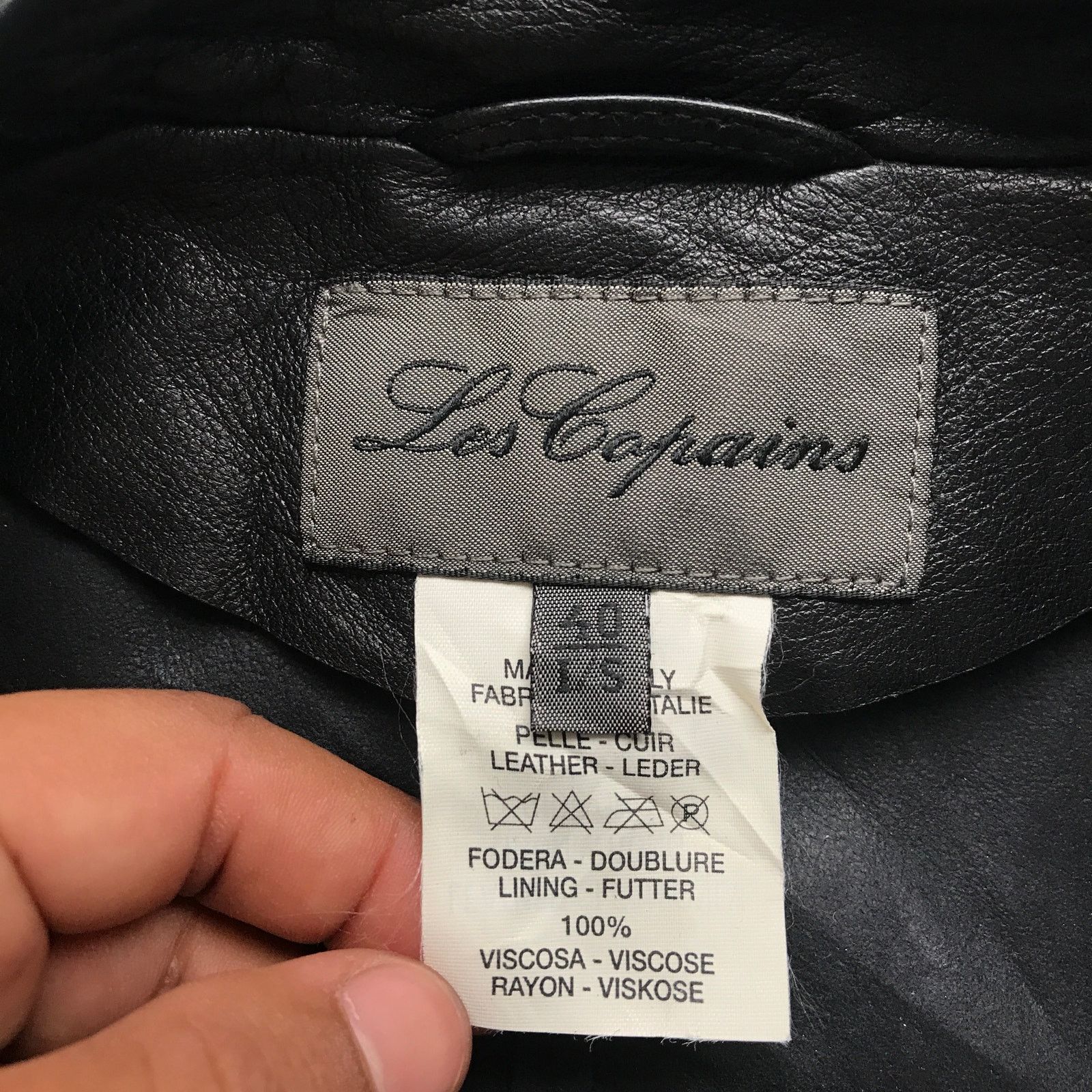 Les Copains Vintage Les Copains Leather Jacket Women Size 40 L/S Black Size S / US 4 / IT 40 - 4 Thumbnail