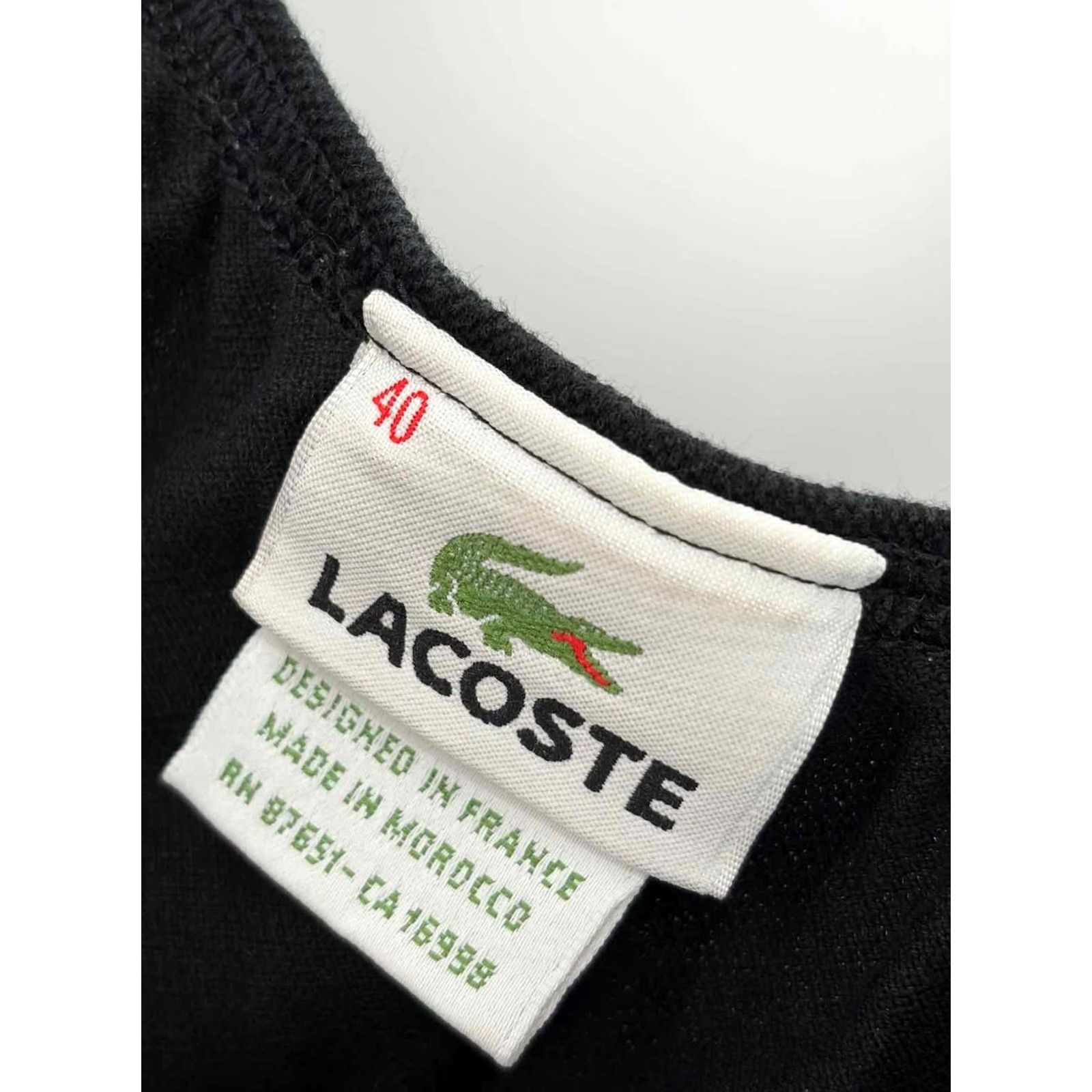 Lacoste Lacoste Black Size Medium Blouse Size M / US 6-8 / IT 42-44 - 3 Thumbnail