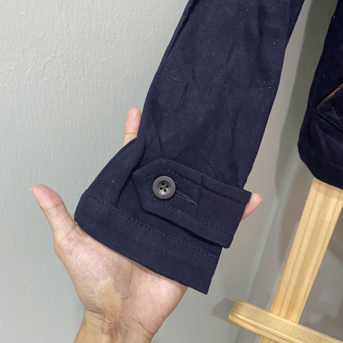 PPFM Navy Double-Breasted Cropped Peacoat Jacket Size US S / EU 44-46 / 1 - 6 Thumbnail