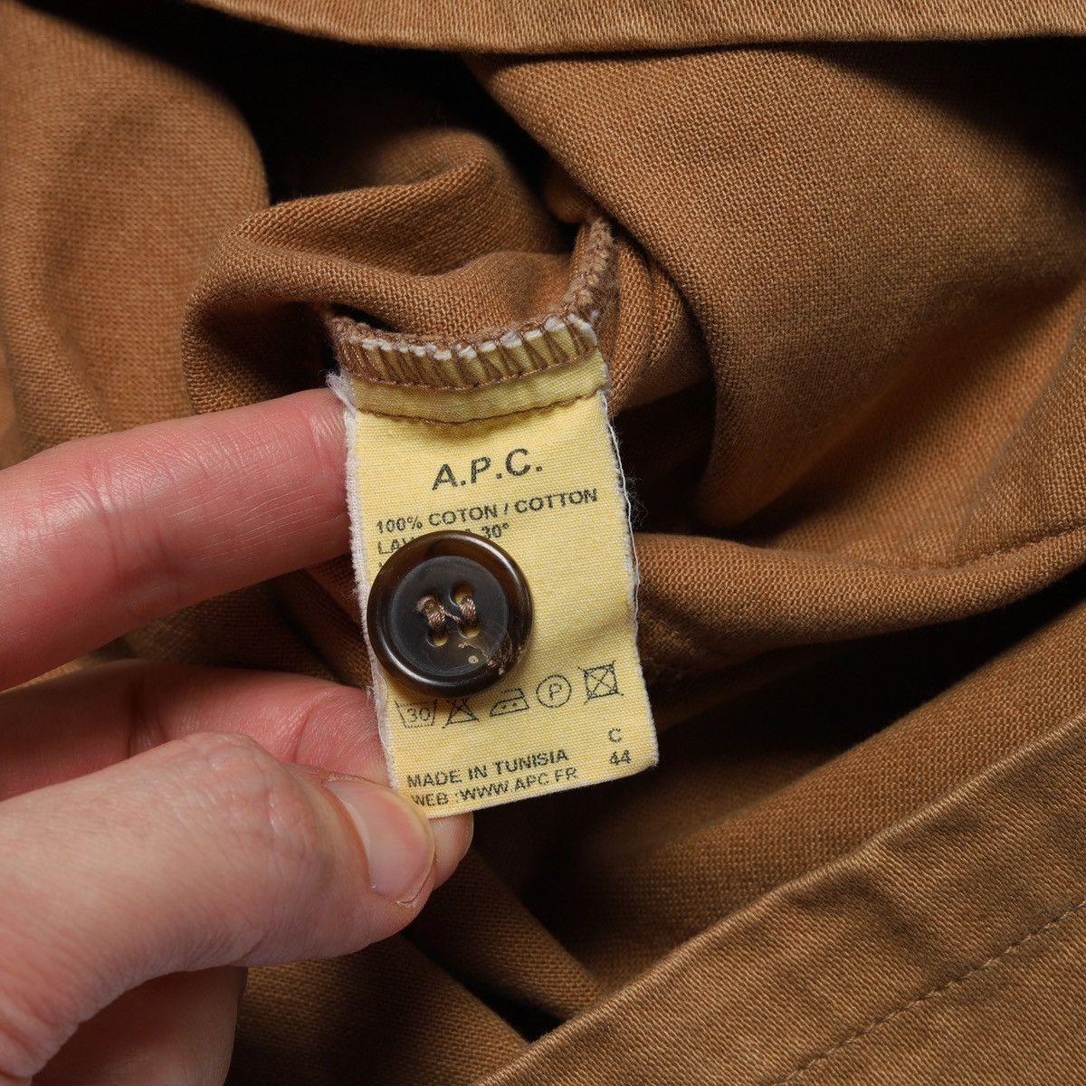 A.P.C. APC Cotton Beige Mid Dress Buttons a.p.c. Size XS / US 0-2 / IT 36-38 - 12 Thumbnail