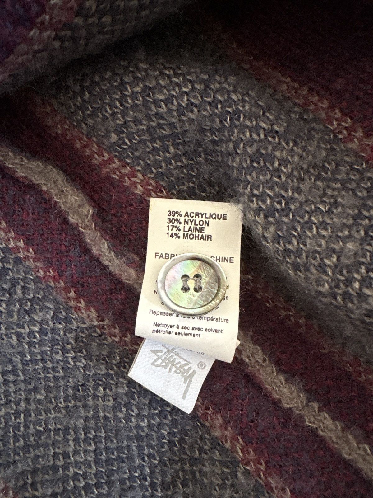 Stussy Striped Cardigan Size US L / EU 52-54 / 3 - 2 Thumbnail