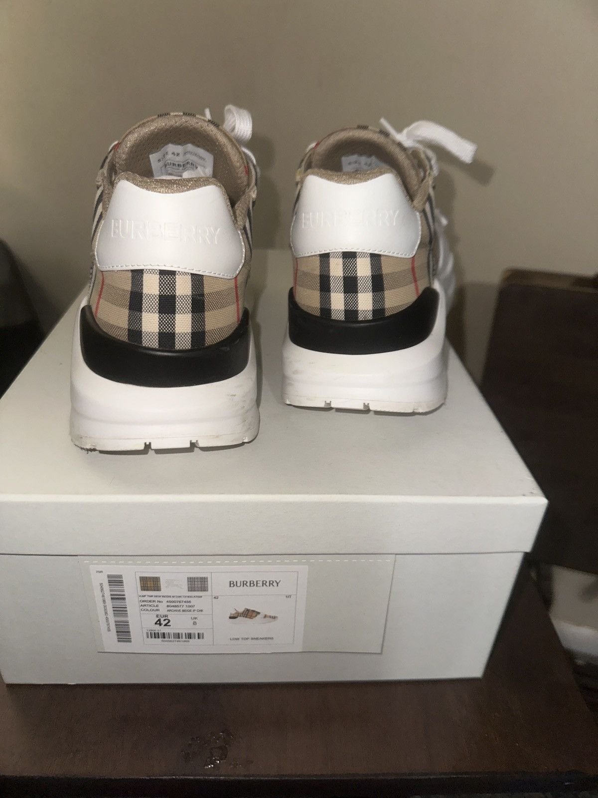 Burberry Burberry checked Lace-Up sneakers Size US 9 / EU 42 - 3 Thumbnail