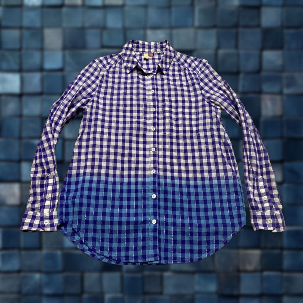Vintage Pilcro Shirt Womens PS Button-Down Plaid Long Sleeve Cotton Blue Size S / US 4 / IT 40 - 1 Thumbnail