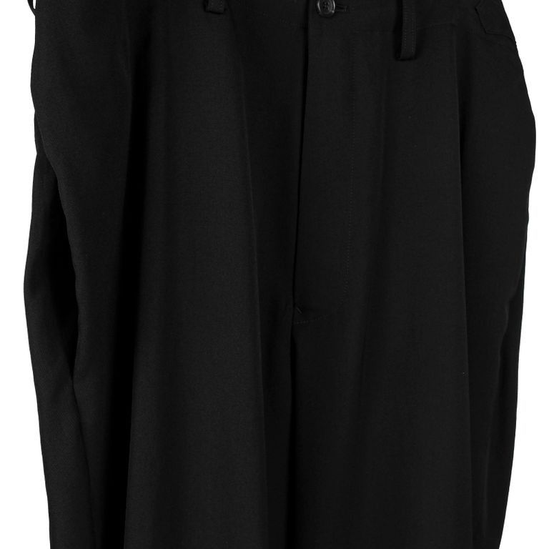 Yohji Yamamoto Yohji Yamamoto Pour Homme Gabardine Side Tuck Suspender Pant Size US 30 / EU 46 - 8 Thumbnail