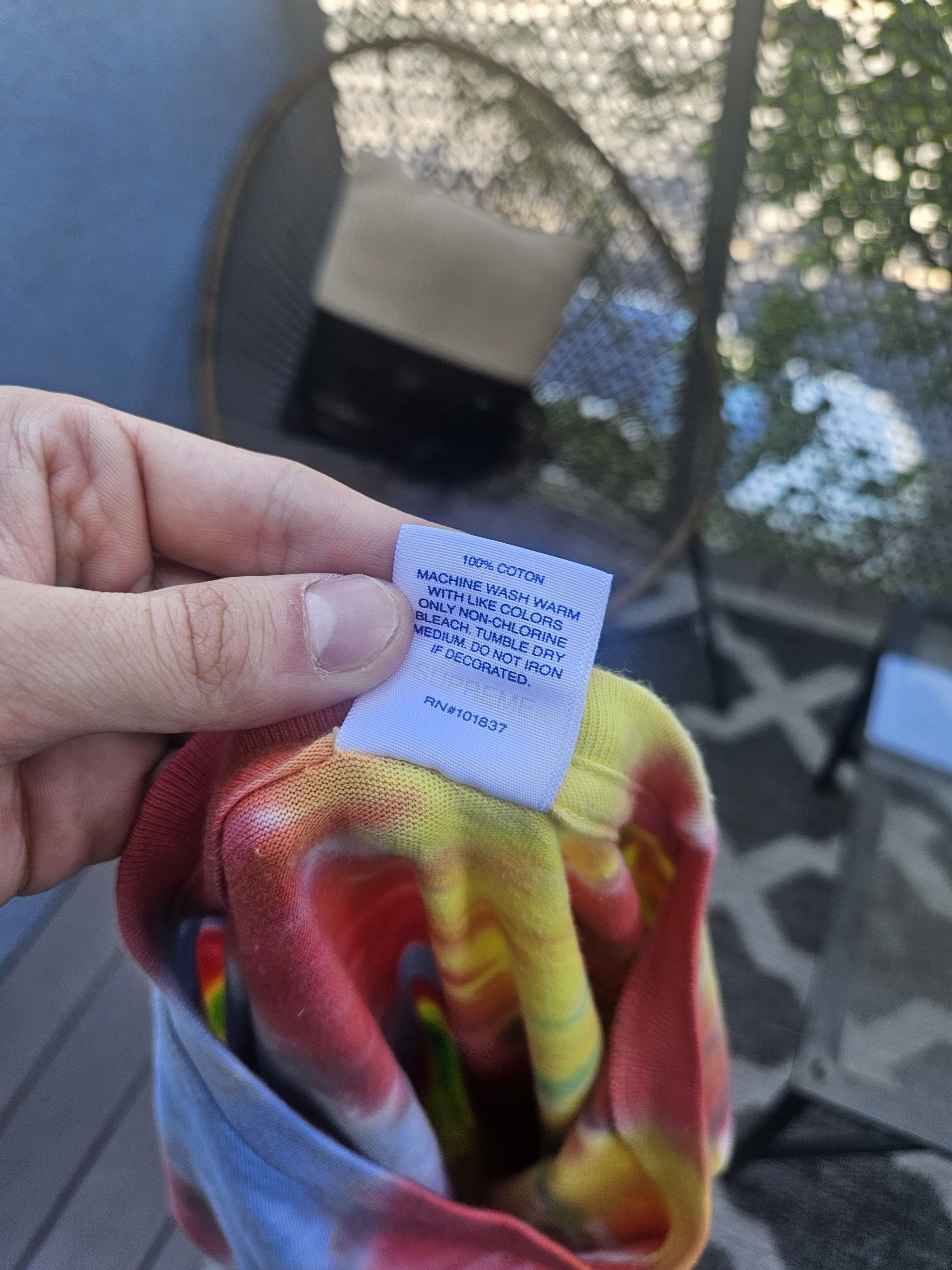 Supreme Oversized Morph Rainbow Tie Dye T Shirt Size US L / EU 52-54 / 3 - 6 Thumbnail