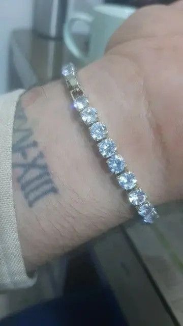 Jewelry 5 MM Tennis Chain Bracelet Size ONE SIZE - 5 Thumbnail