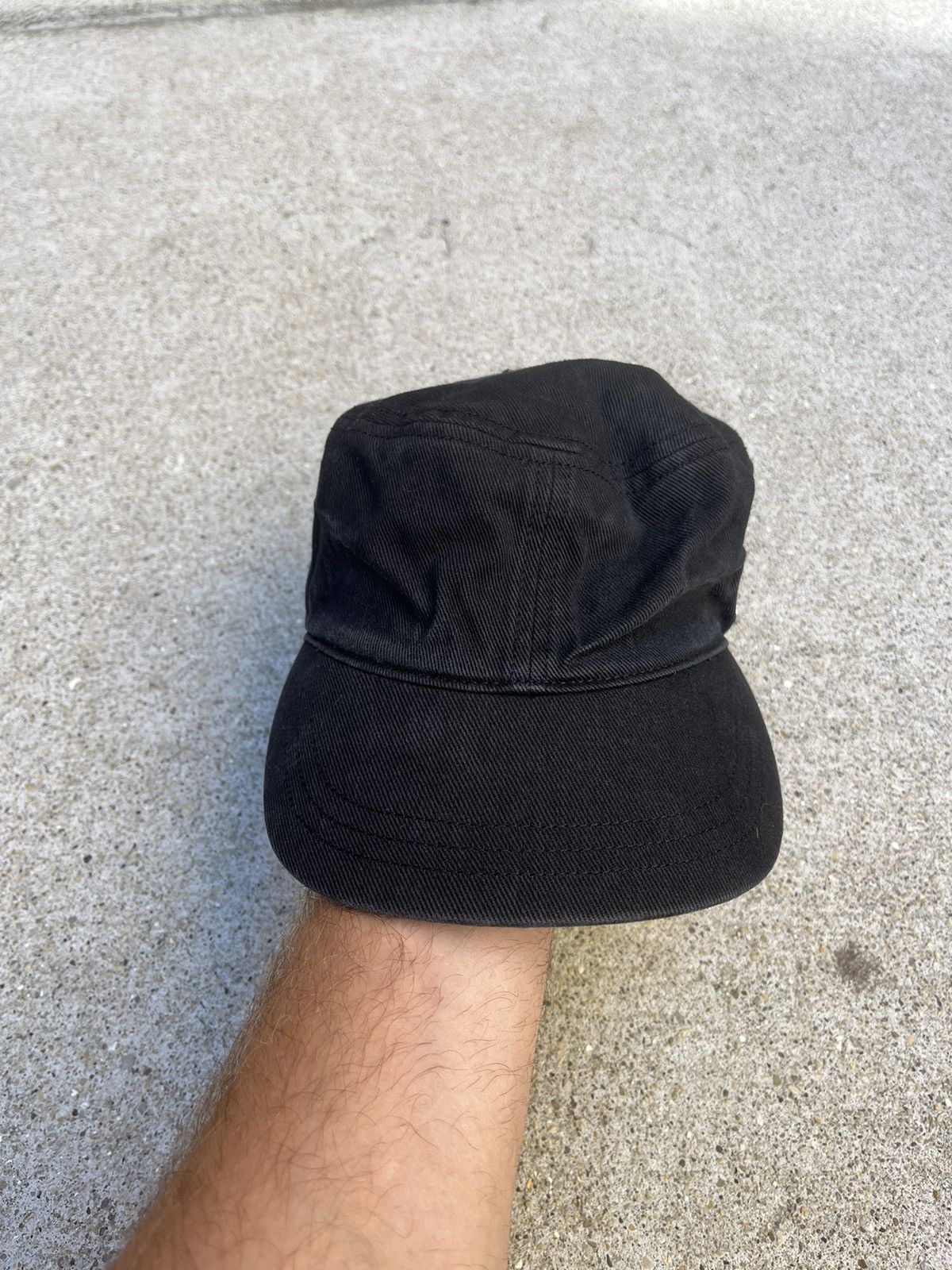 Armani Exchange Black Y2K Cadet Hat Avante Garde Rhinestones Size ONE SIZE - 3 Thumbnail