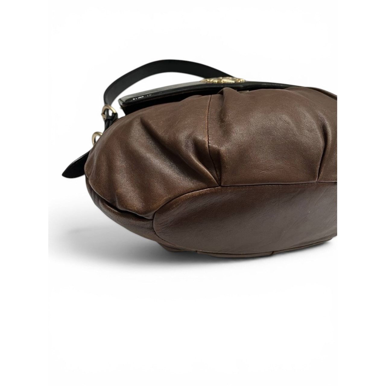Givenchy Givenchy Draped Leather Brown Shoulder Bag Size ONE SIZE - 5 Thumbnail