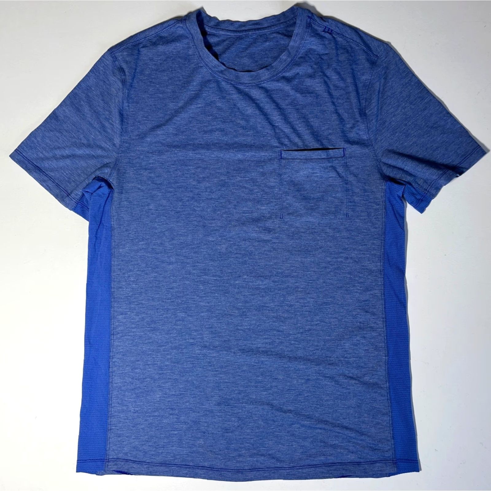 Lululemon Lululemon Men's Fundamental Pocket T-Shirt Blue Activewear Sz M Size US M / EU 48-50 / 2 - 3 Thumbnail