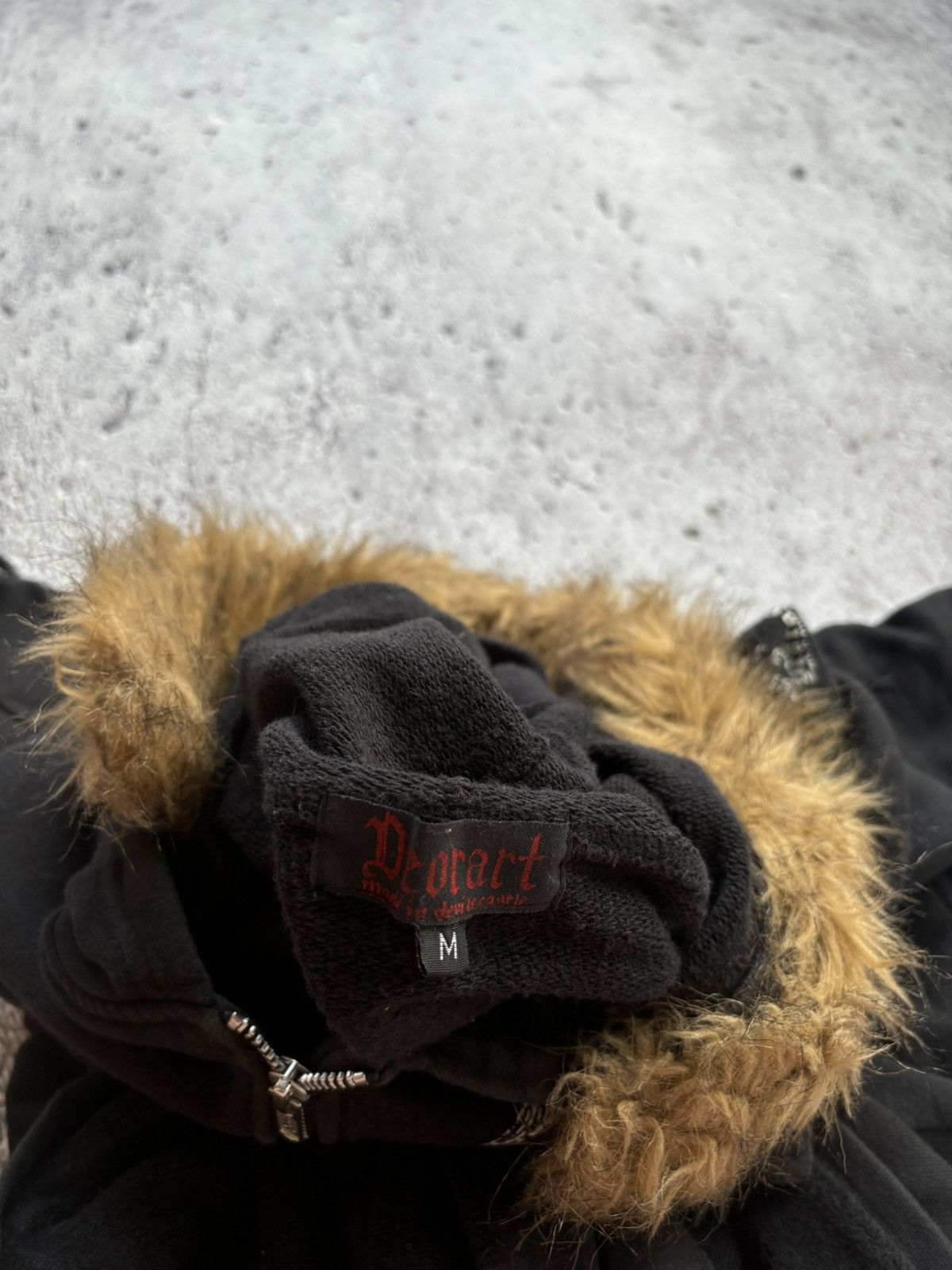 If Six Was Nine Y2k Deorat poem lgb punk style Fur hoodie Size US M / EU 48-50 / 2 - 6 Thumbnail