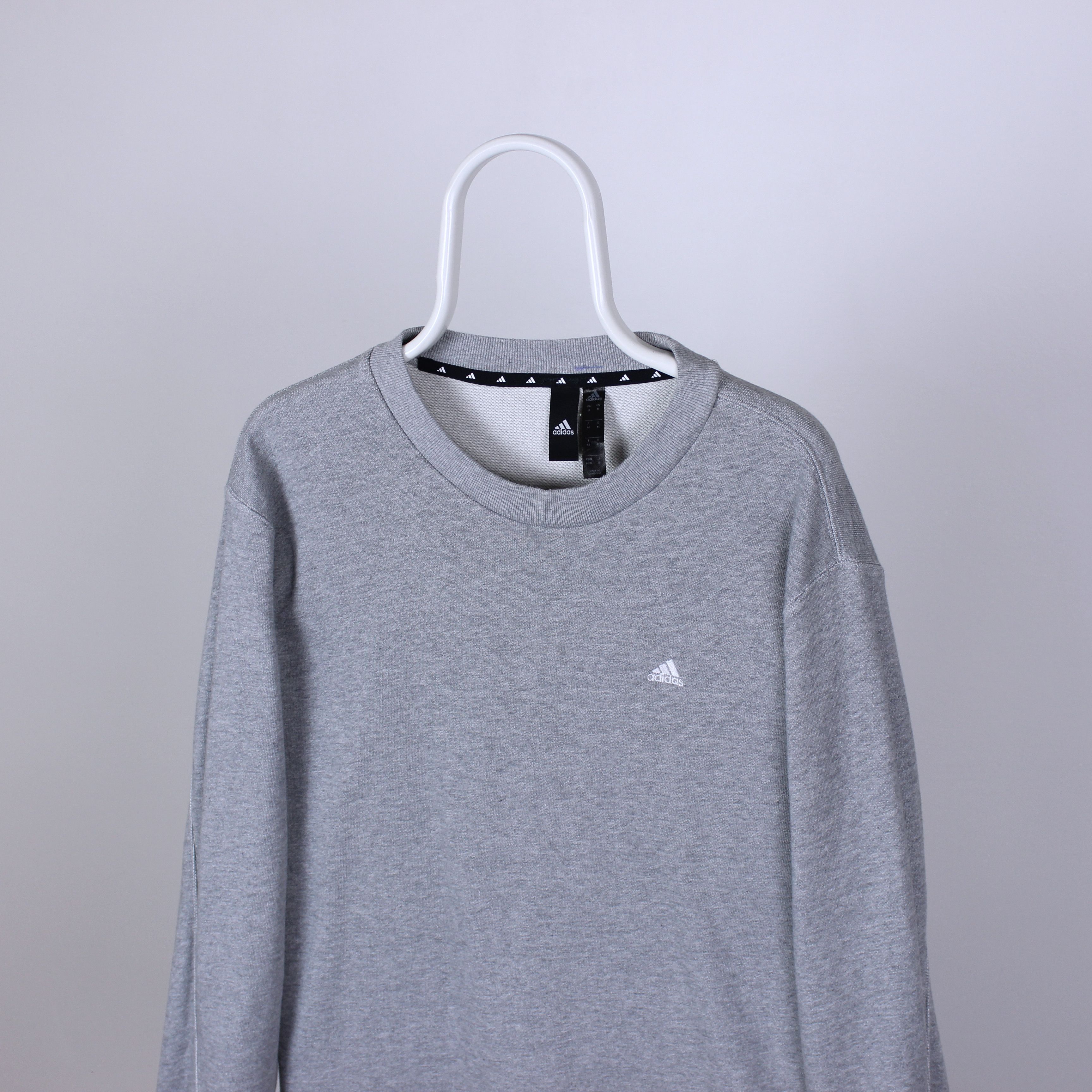 Adidas Adidas sweatshirt men vintage logo M gray perfomance H45372 Size US M / EU 48-50 / 2 - 4 Thumbnail