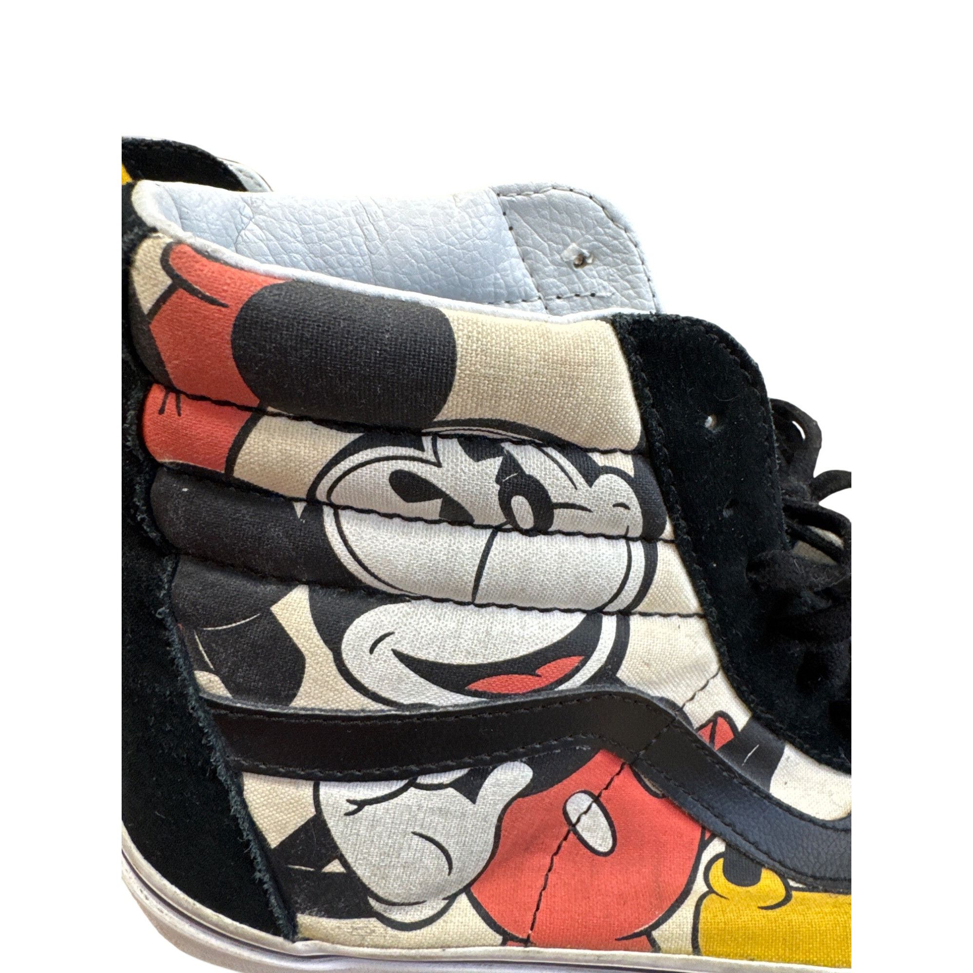Vans Vans Disney Mens Black Leather High Top Sneakers Shoes Size Size US 10.5 / EU 43-44 - 7 Thumbnail