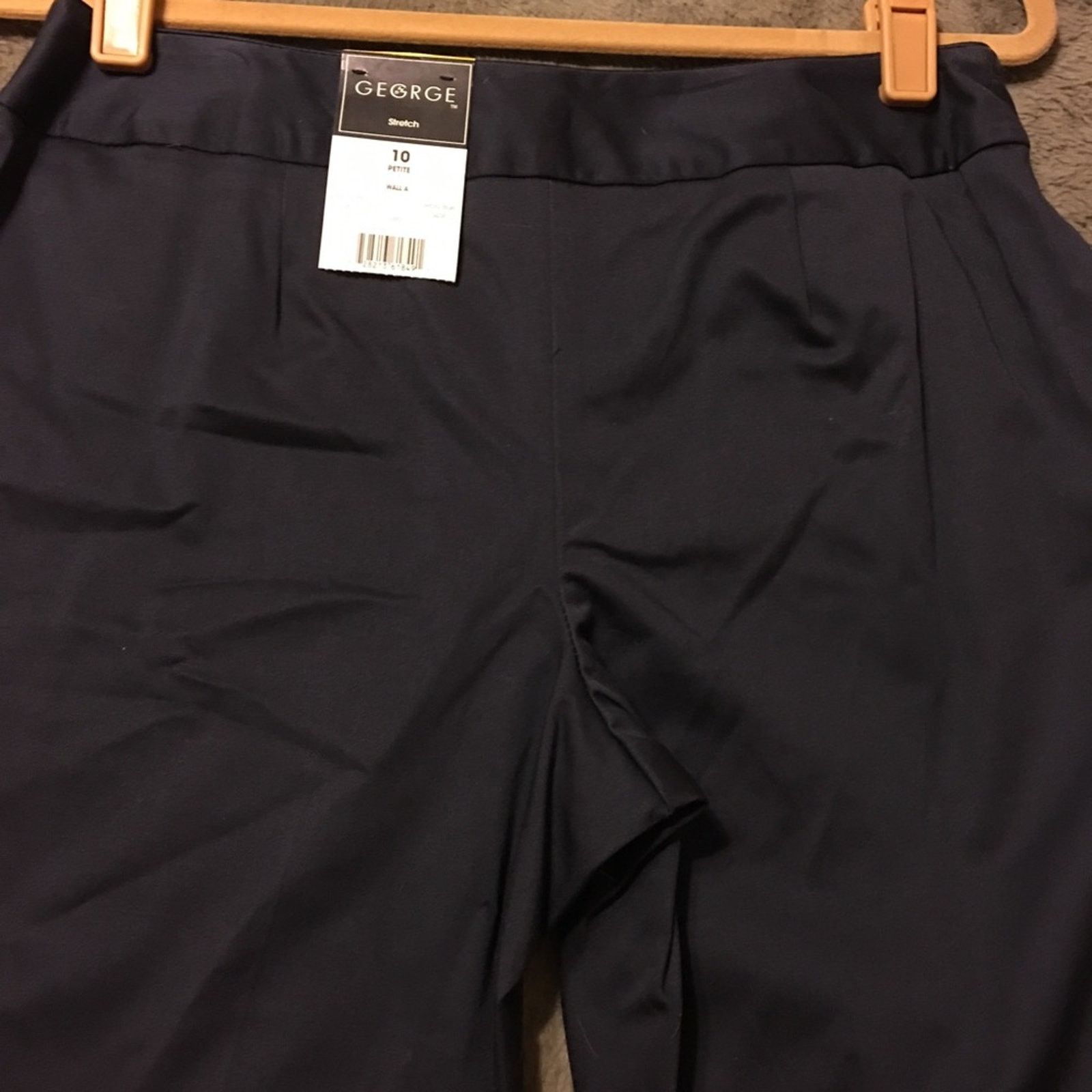 George George Stretch dark navy modern fit pants NWT 10P Size 32" / US 10 / IT 46 - 5 Thumbnail