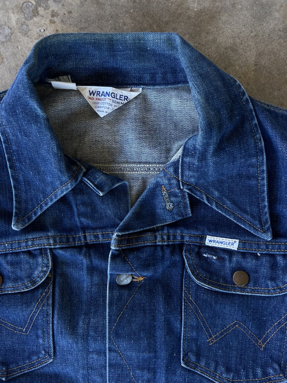 Wrangler Vintage 70’s Made in USA 🇺🇸 Wranglers Workwear Denim Jacket Size US M / EU 48-50 / 2 - 3 Thumbnail
