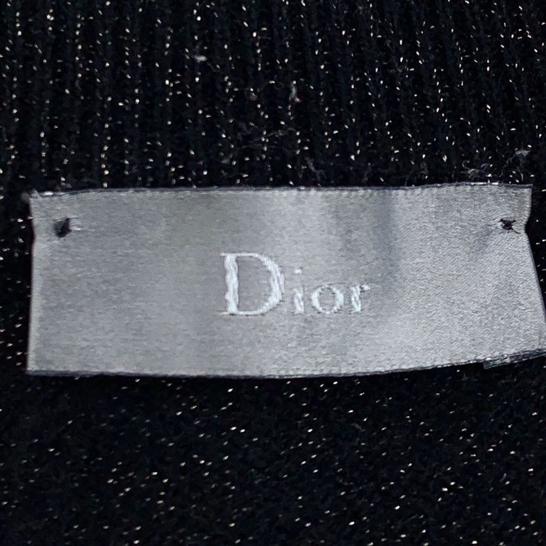 Dior Dior Black bee embroidery glitter cashmere round-neck long- Size US L / EU 52-54 / 3 - 5 Thumbnail
