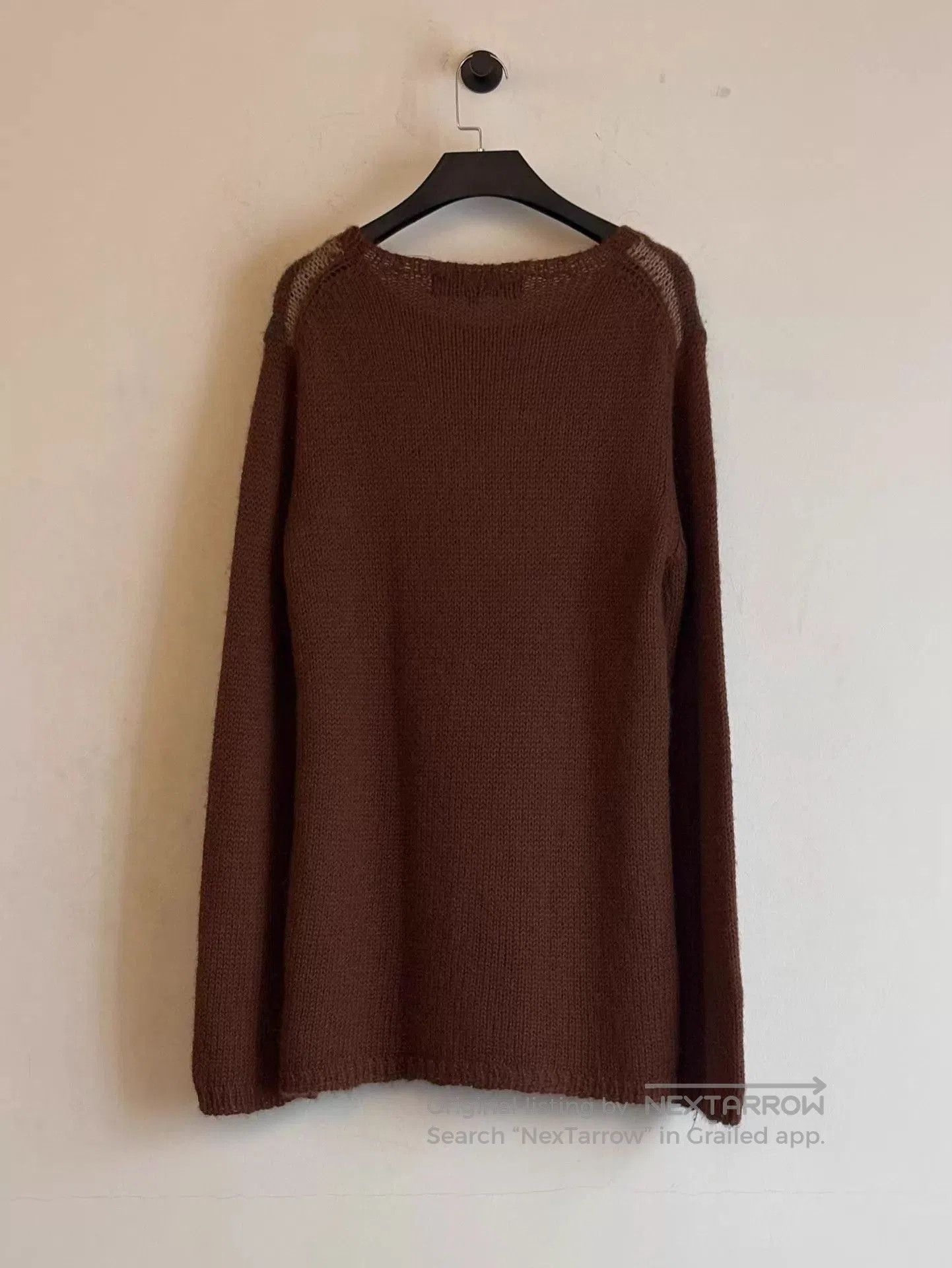 Comme des Garcons Brown Patterned Long Sleeve Sweater. Size US M / EU 48-50 / 2 - 5 Thumbnail